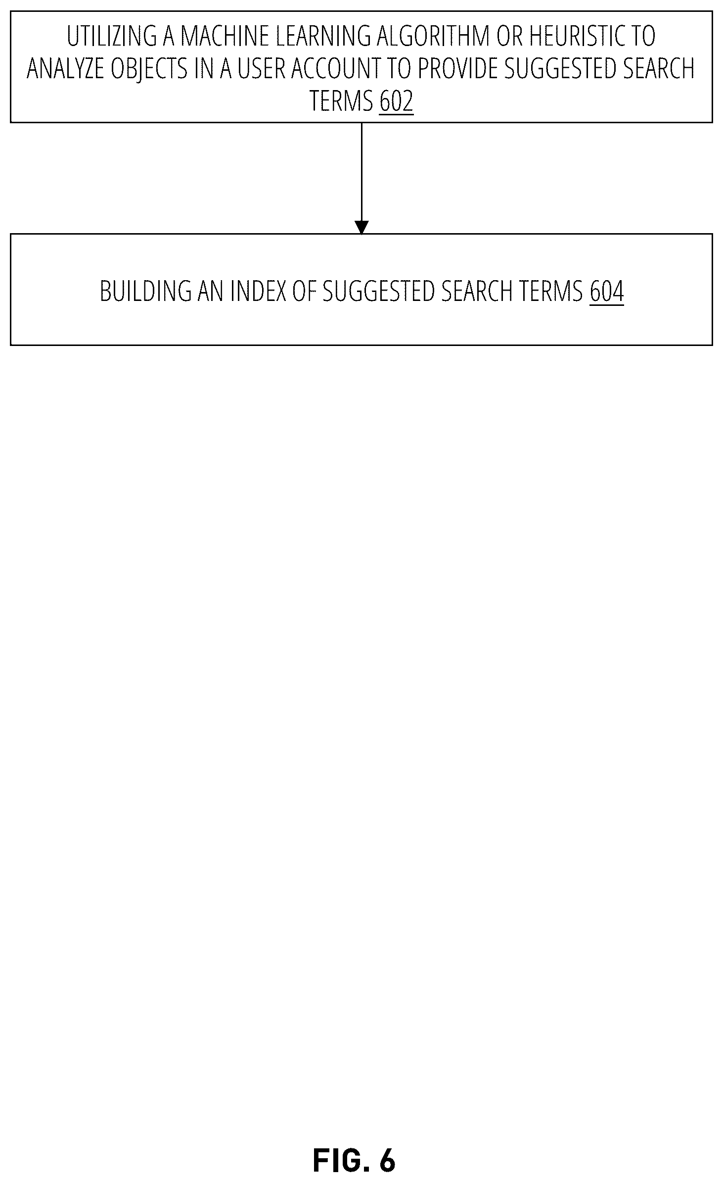 Patent US12105764 Figure 7 – Empty search state