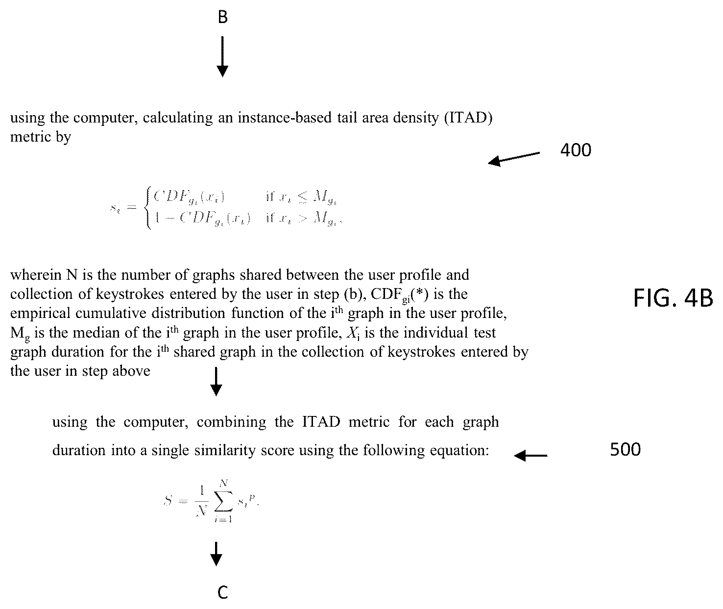 Patent US12105782 Figure 5 – System and method to authenticate users on a computing system using a free text behavioral biometric method