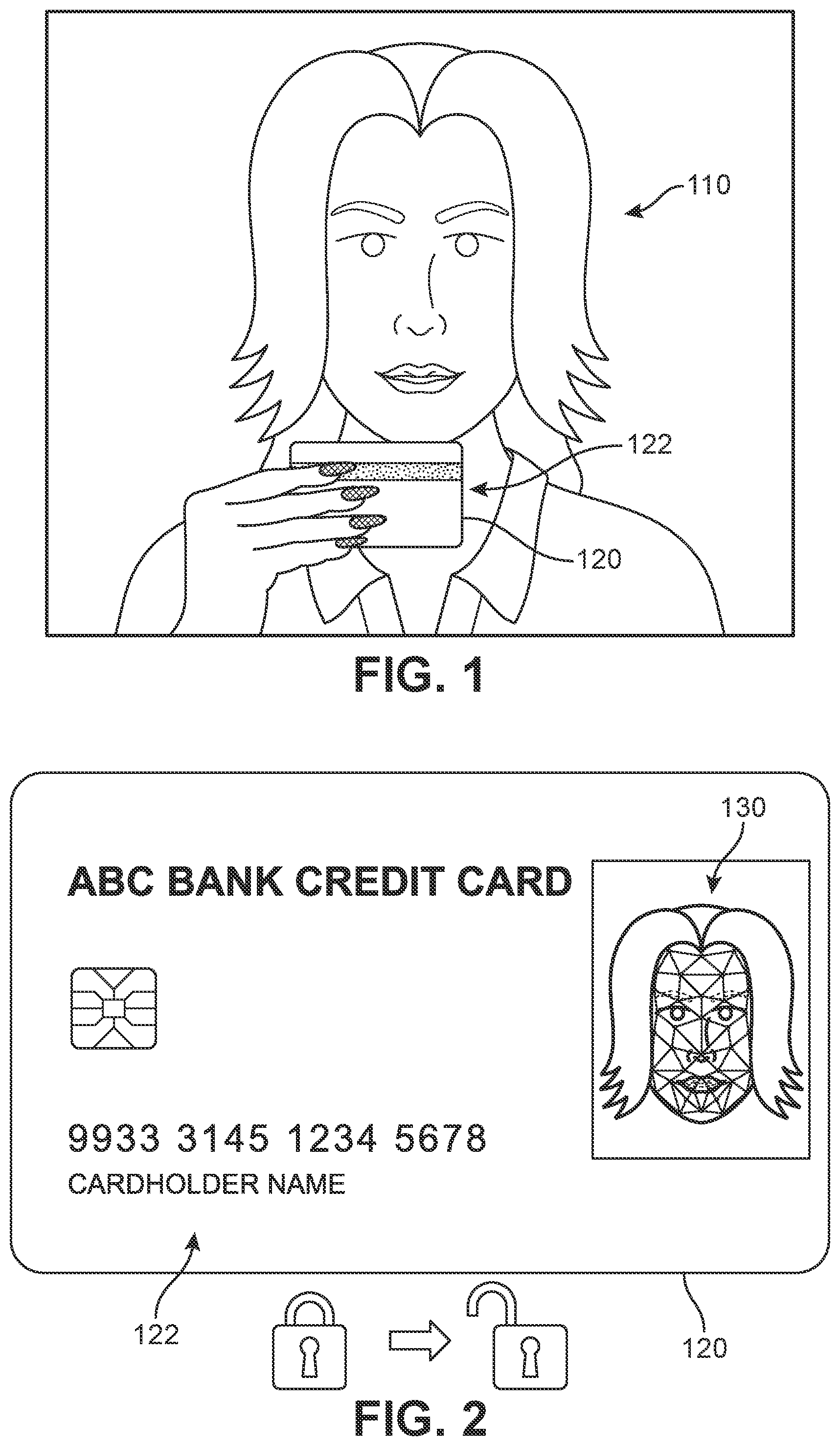 Patent US12105784 Figure 1 – Secure biometric-based smart card activation method and system