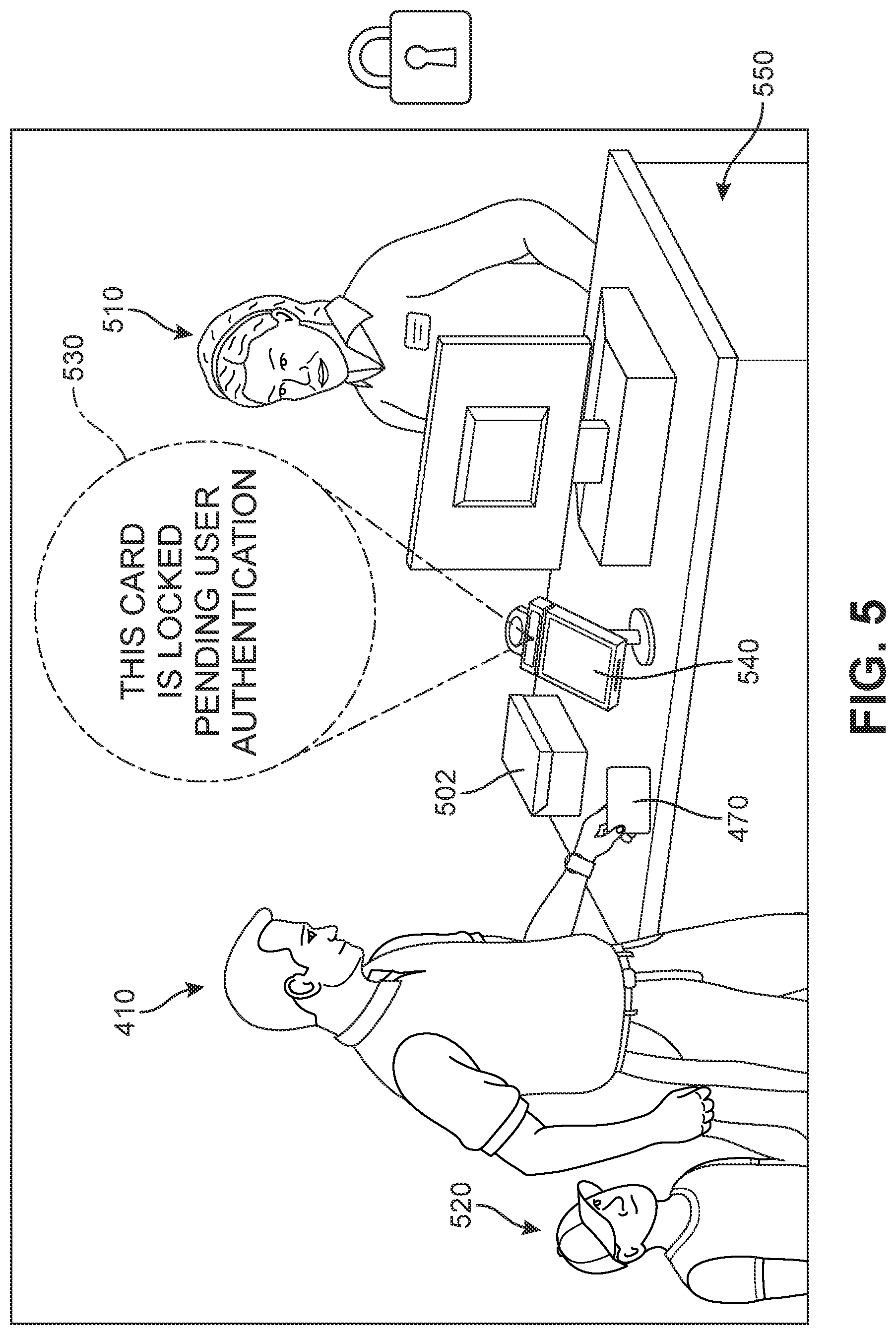 Patent US12105784 Figure 5 – Secure biometric-based smart card activation method and system