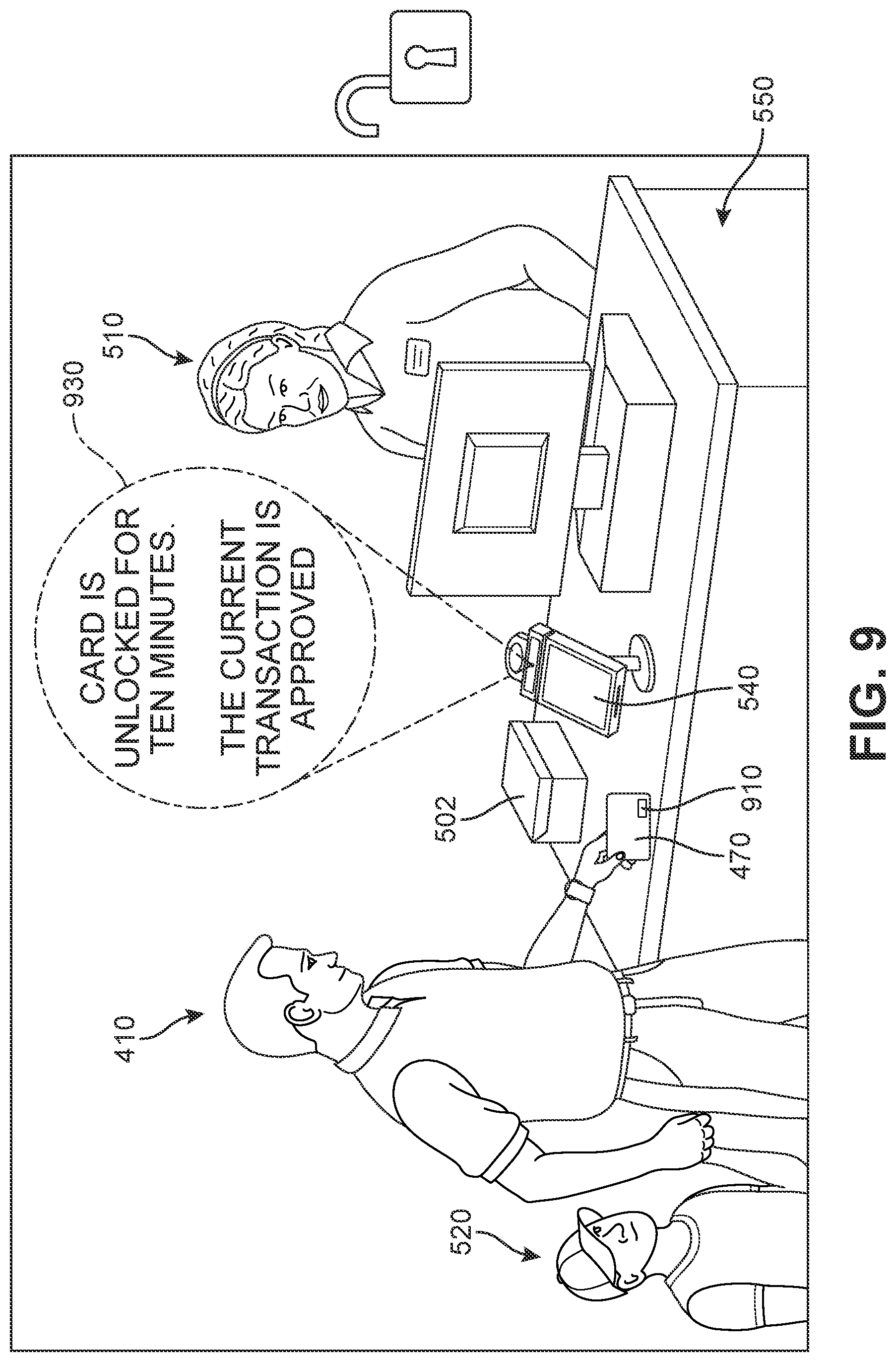Patent US12105784 Figure 9 – Secure biometric-based smart card activation method and system