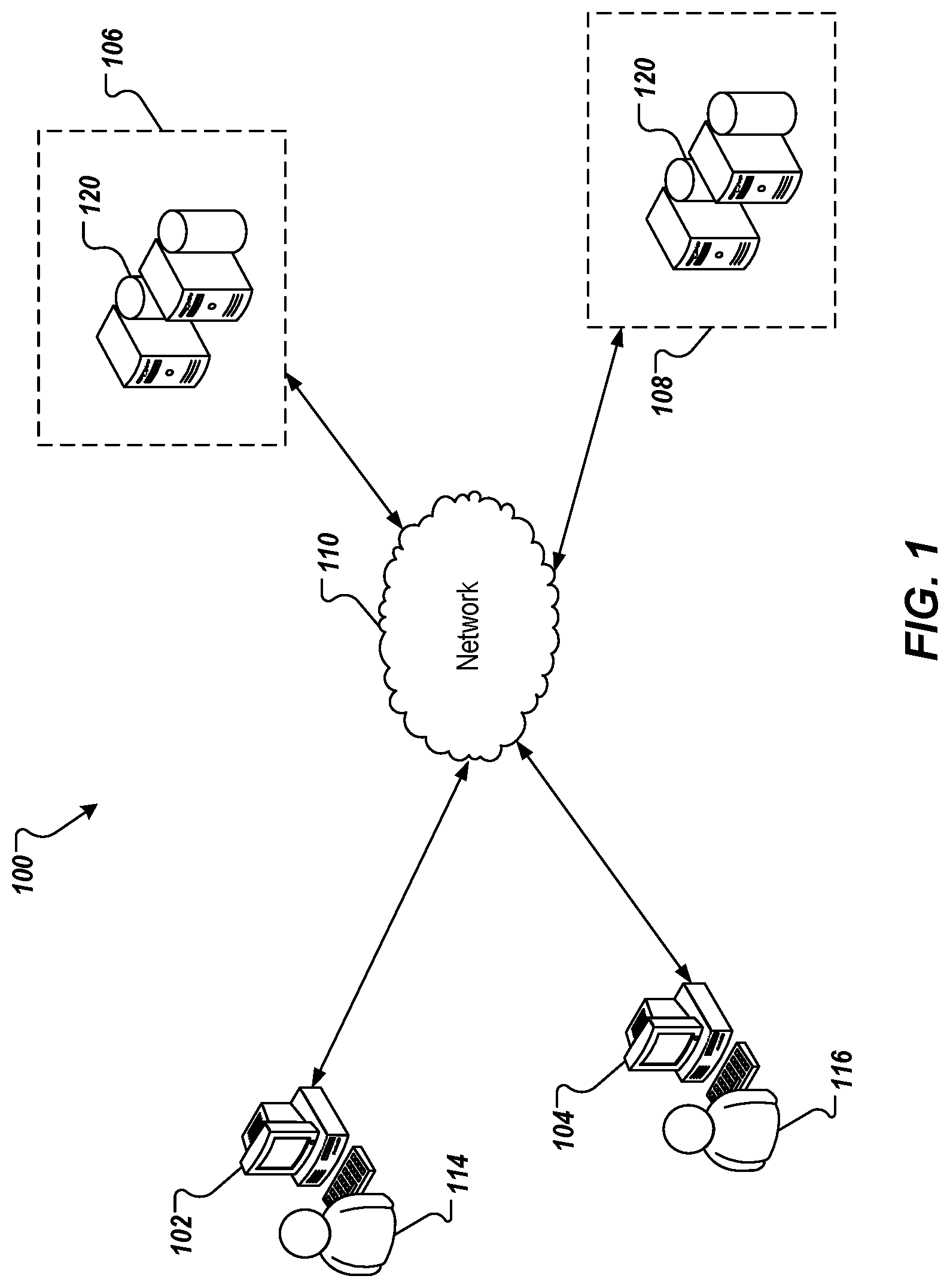 Patent US12105791 — Cloud key management for system management — Figure 1
