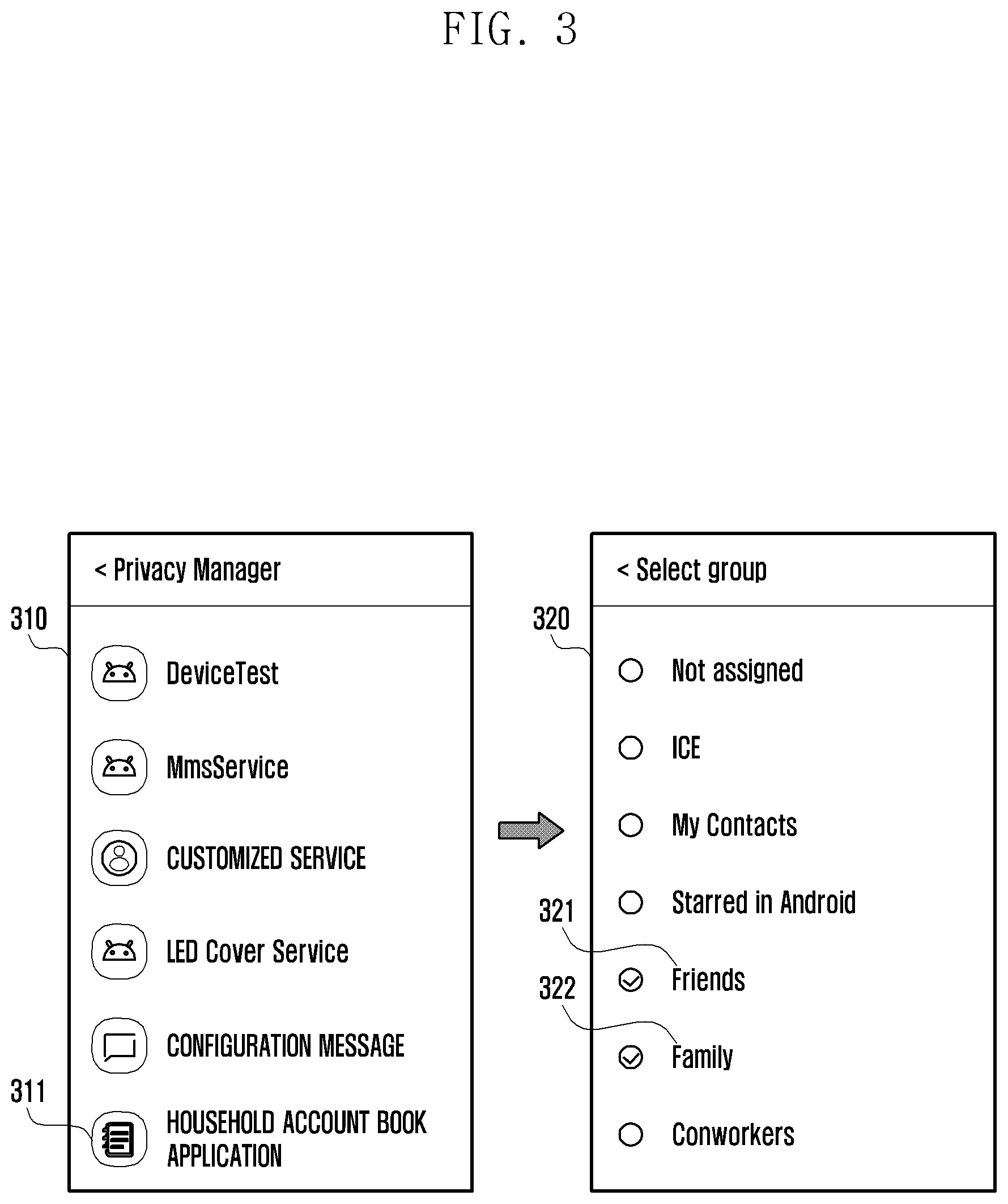 Patent US12105814 Figure 3 – Electronic device for providing privacy services