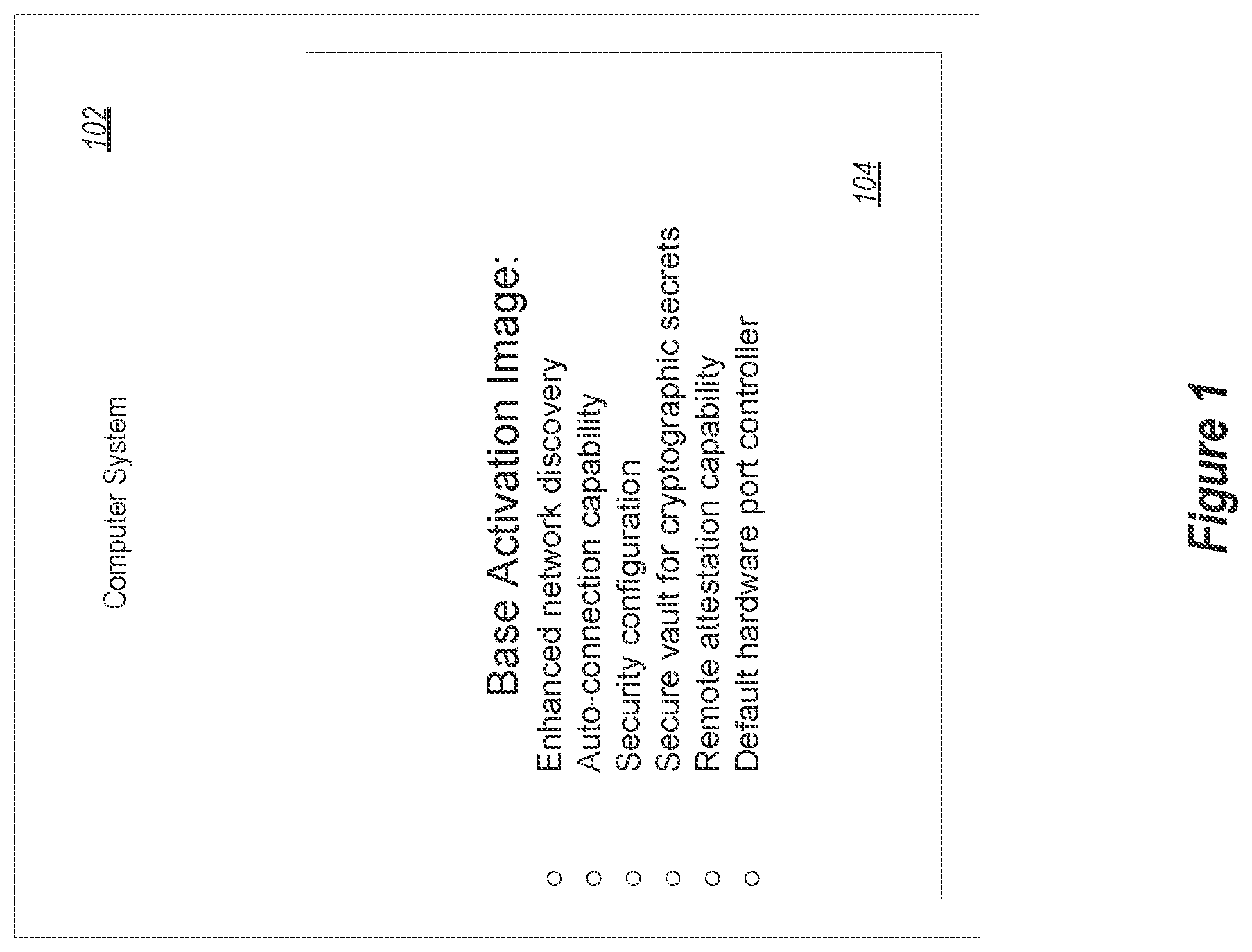 Patent US12105850 — Secure base activation image for edge day zero secure infrastructure provisioning — Figure 1