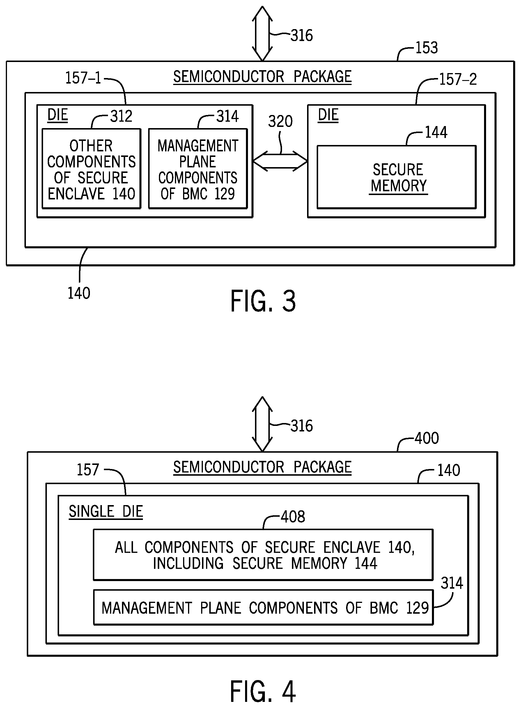 Patent US12105859 Figure 3 – Managing storage of secrets in memories of baseboard management controllers
