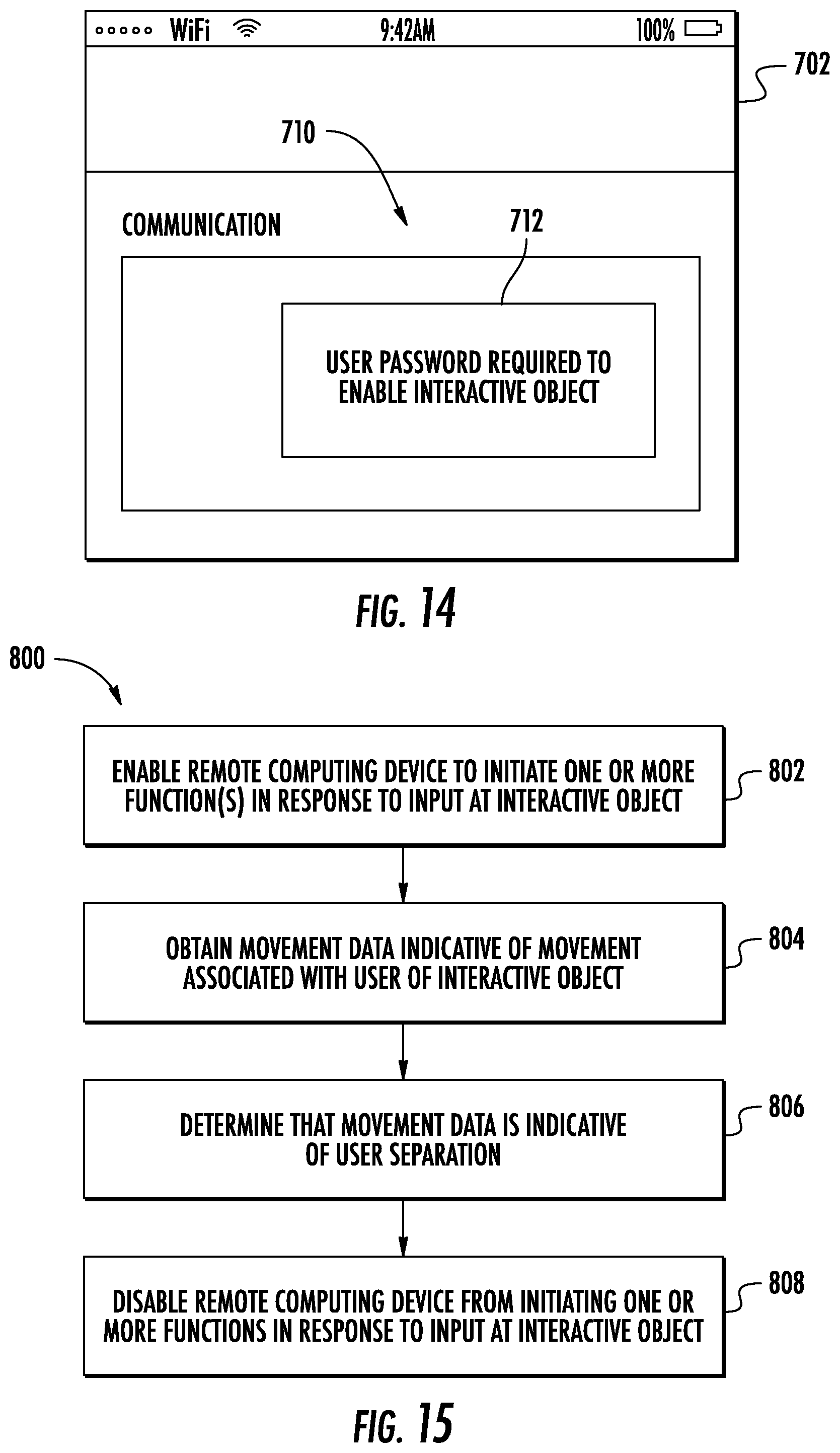 Patent US12105865 Figure 12 – User movement detection for verifying trust between computing devices