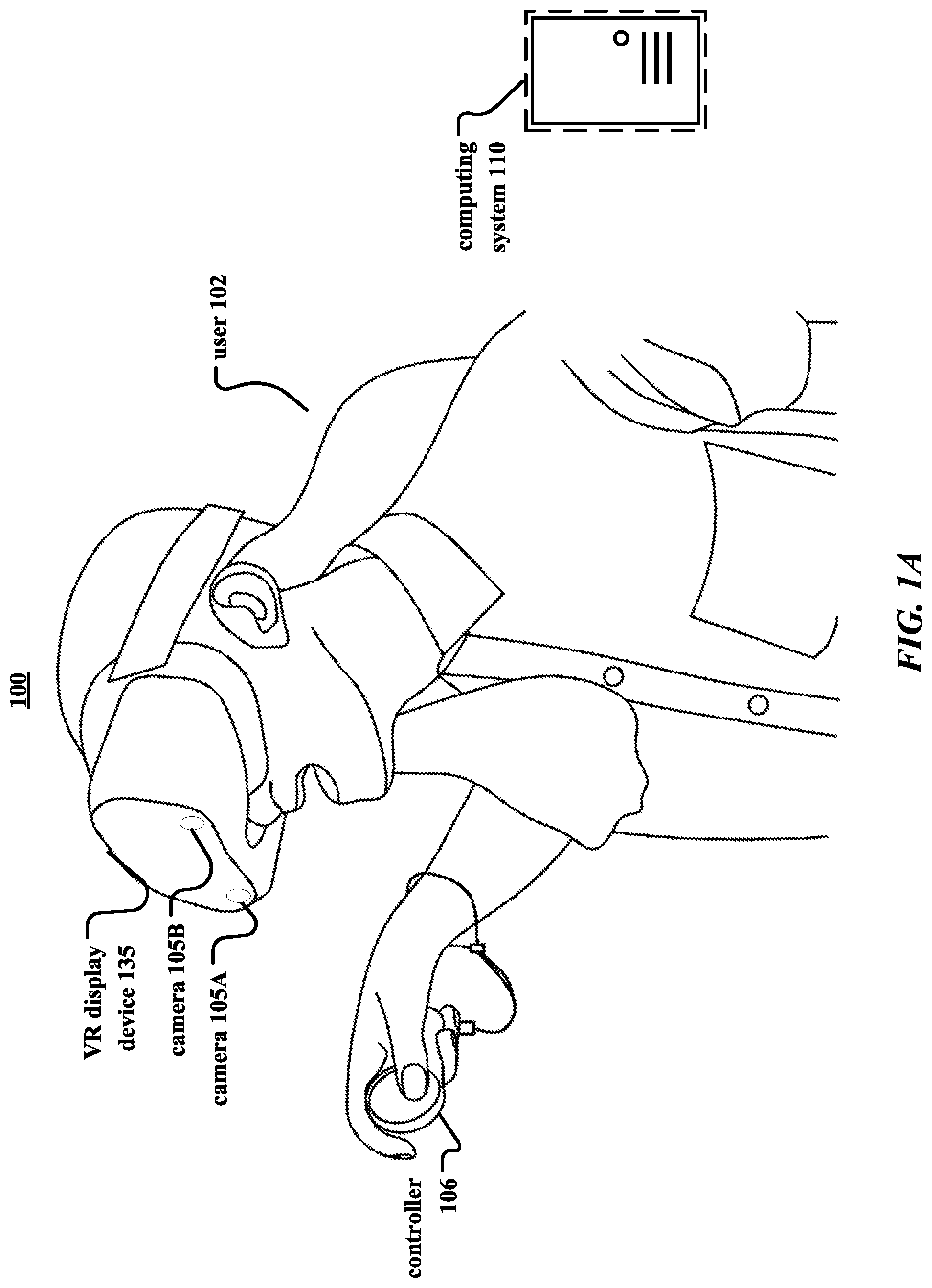 Patent US12105866 Figure 1 – Spatial anchor sharing for multiple virtual reality systems in shared real-world environments