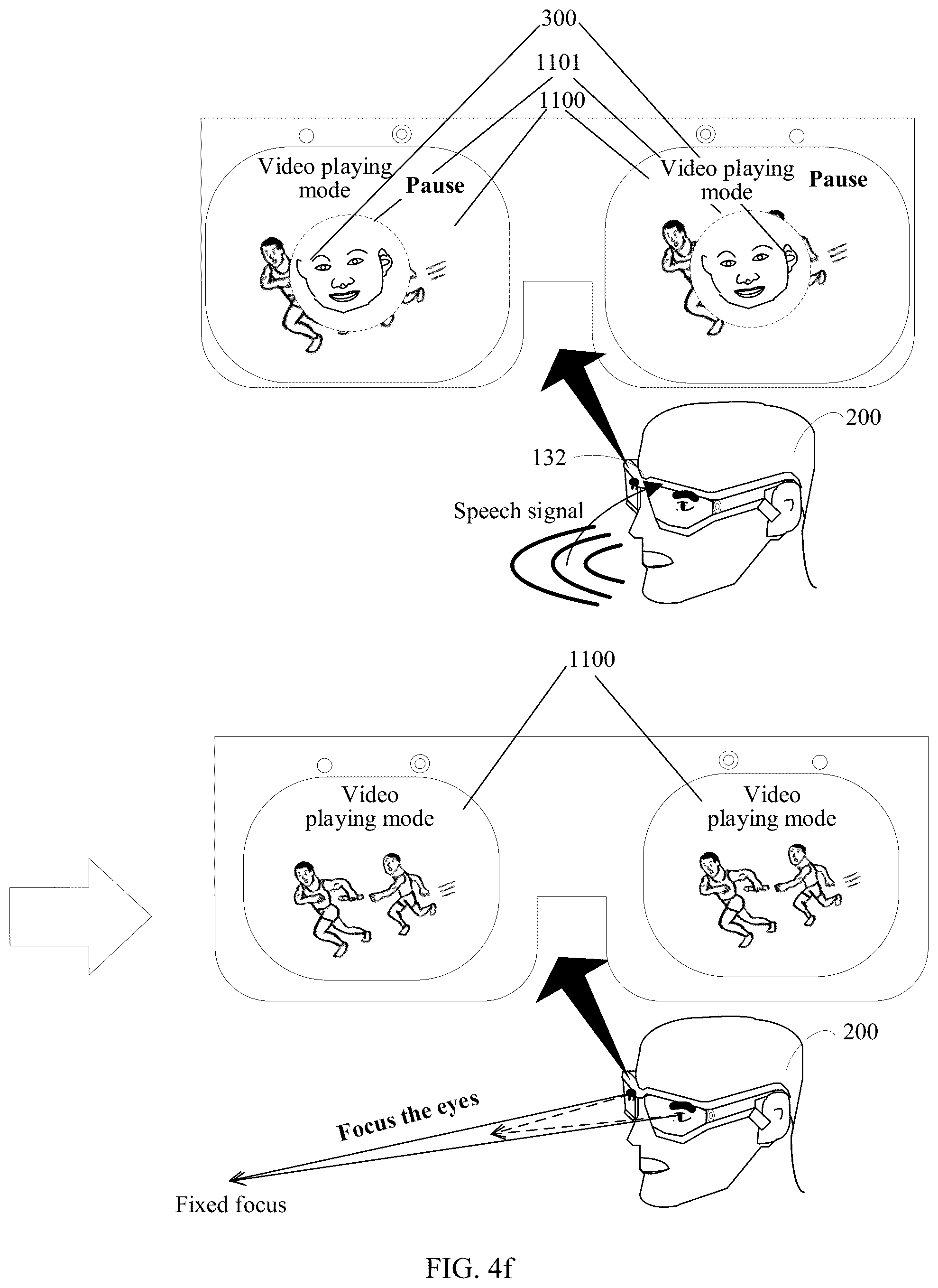 Patent US12105870 Figure 9 – Method for controlling display screen according to eye focus and head-mounted electronic device