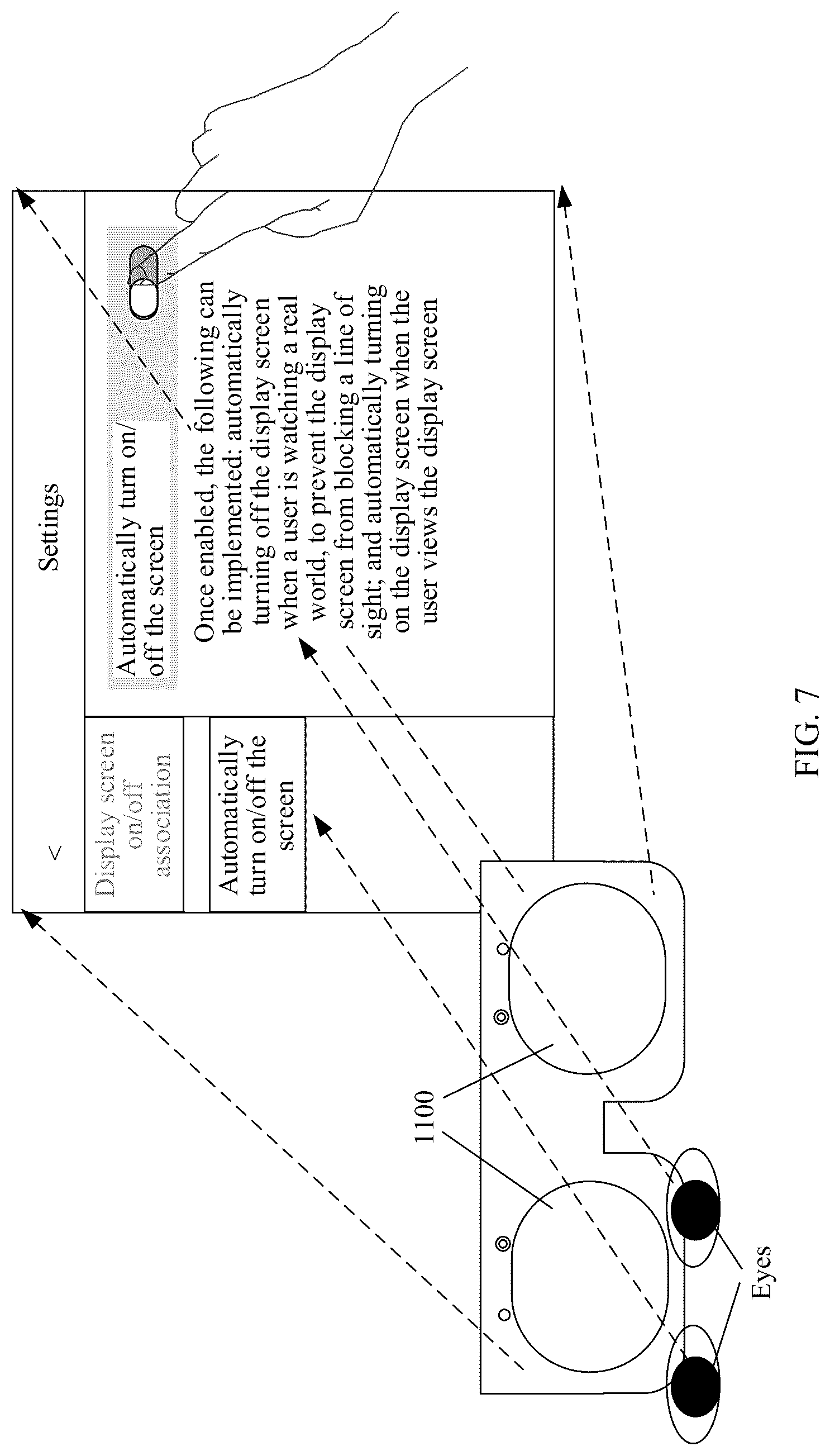 Patent US12105870 Figure 20 – Method for controlling display screen according to eye focus and head-mounted electronic device
