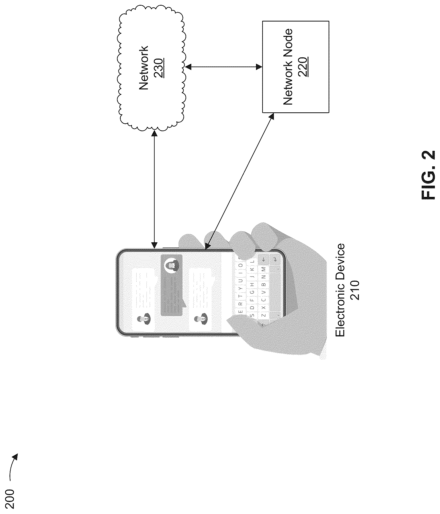 Patent US12105881 Figure 2 – On-screen keyboard user interface with context-aware haptic feedback