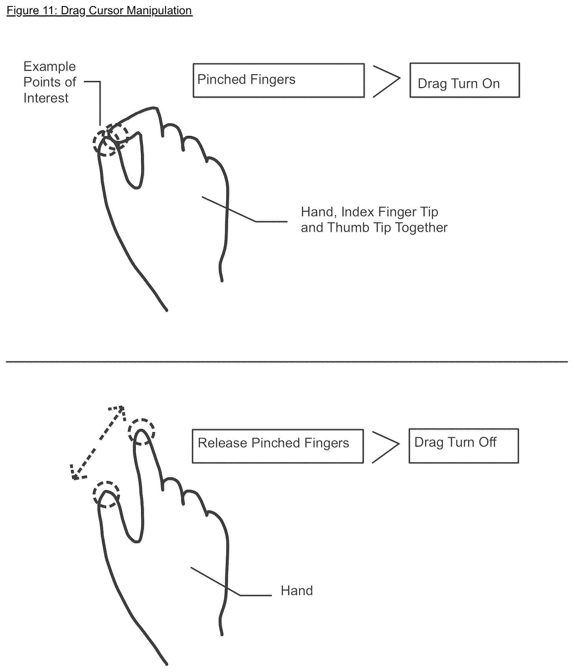 Patent US12105884 Figure 11 – Touchless, gesture-based human interface device