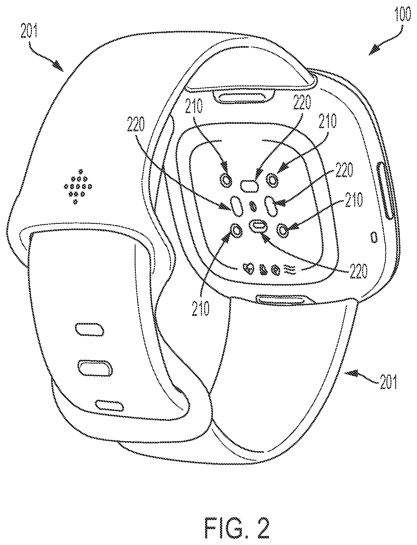Patent US12105885 Figure 2 – Touch control of wearable devices