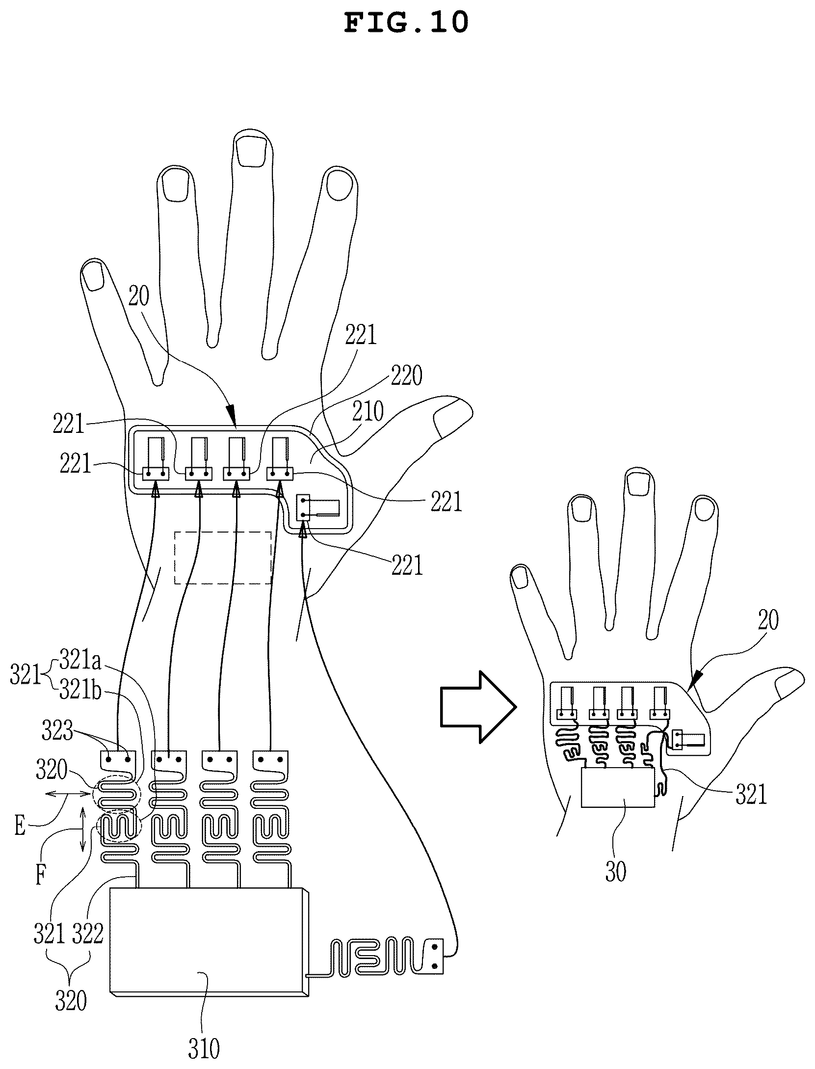 Patent US12105888 Figure 9 – Gesture detection sensor, reader module, and gesture detection system
