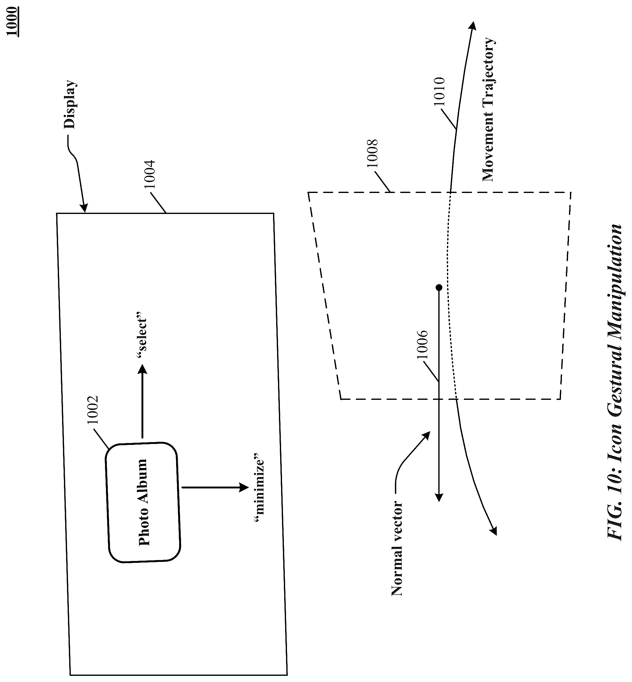 Patent US12105889 Figure 10 – Velocity field interaction for free space gesture interface and control