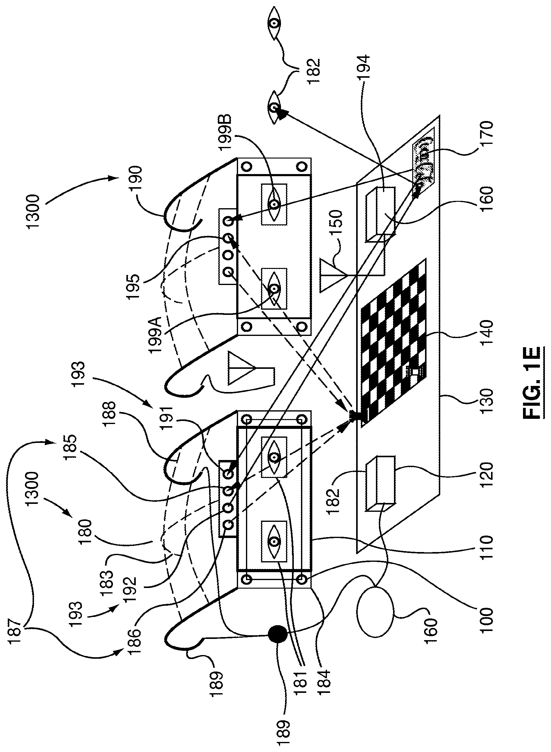 Patent US12105890 Figure 5 – Extramissive spatial imaging digital eye glass apparatuses, methods and systems for virtual or augmediated vision, manipulation, creation, or interaction with objects, materials, or other entities