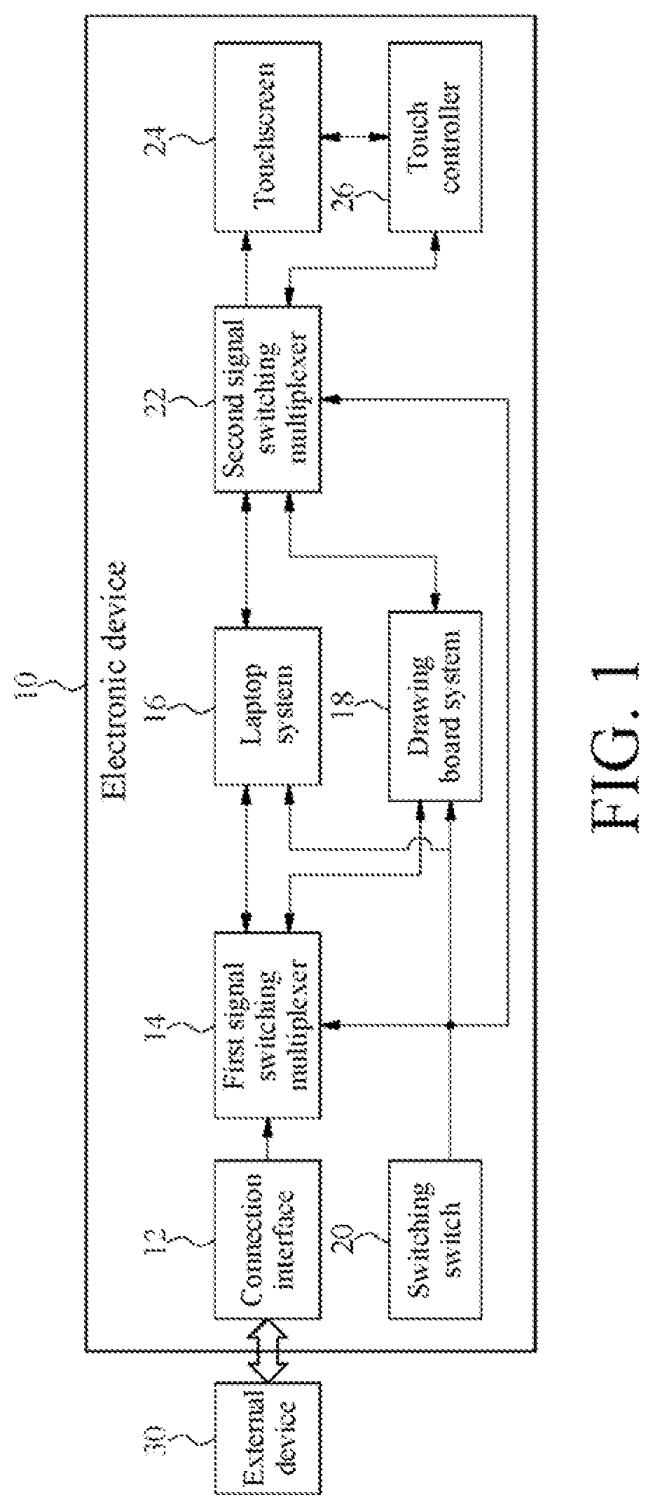 Patent US12105892 Figure 1 – Electronic device