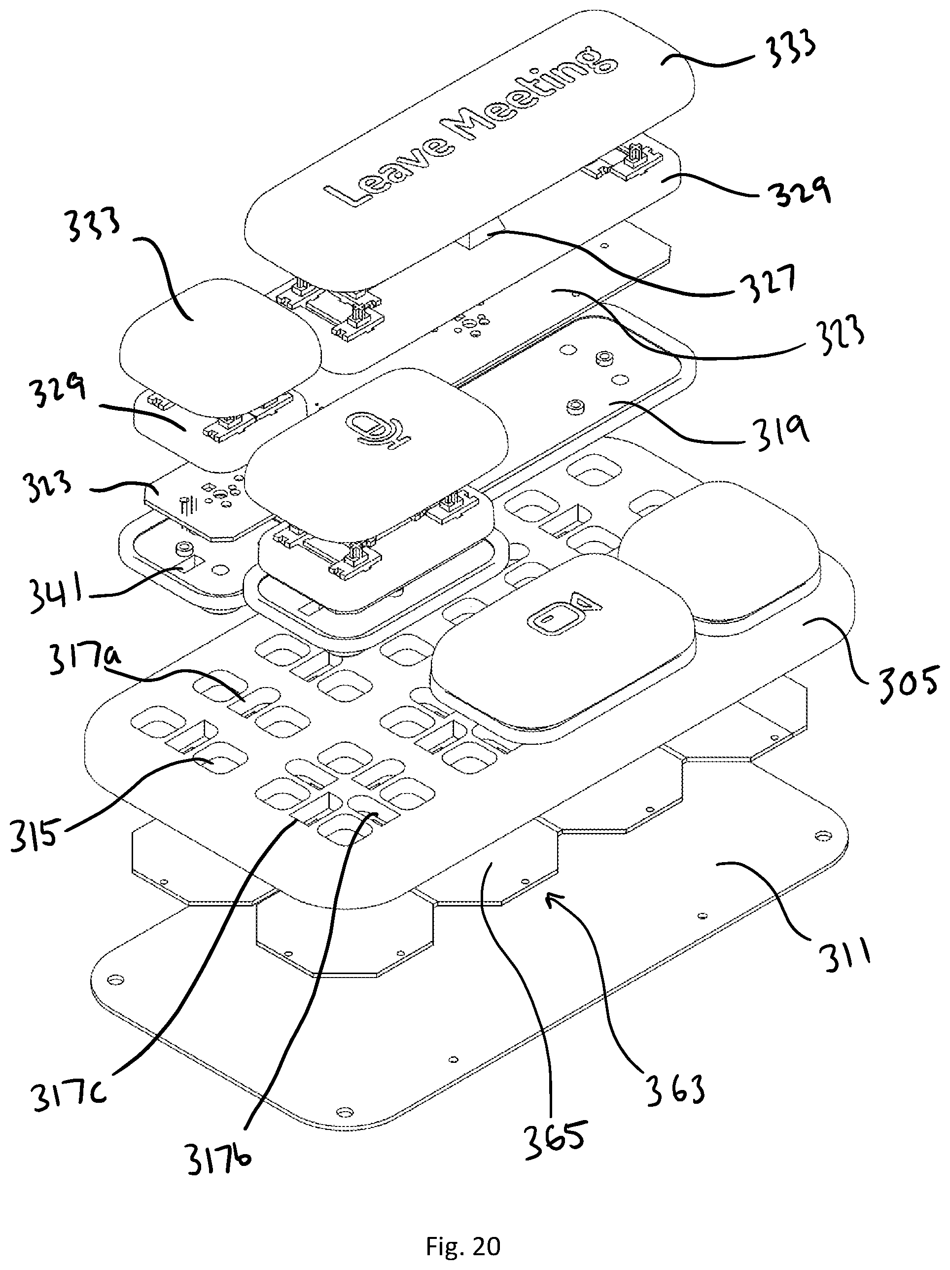 Patent US12105893 Figure 12 – Reconfigurable keyboard