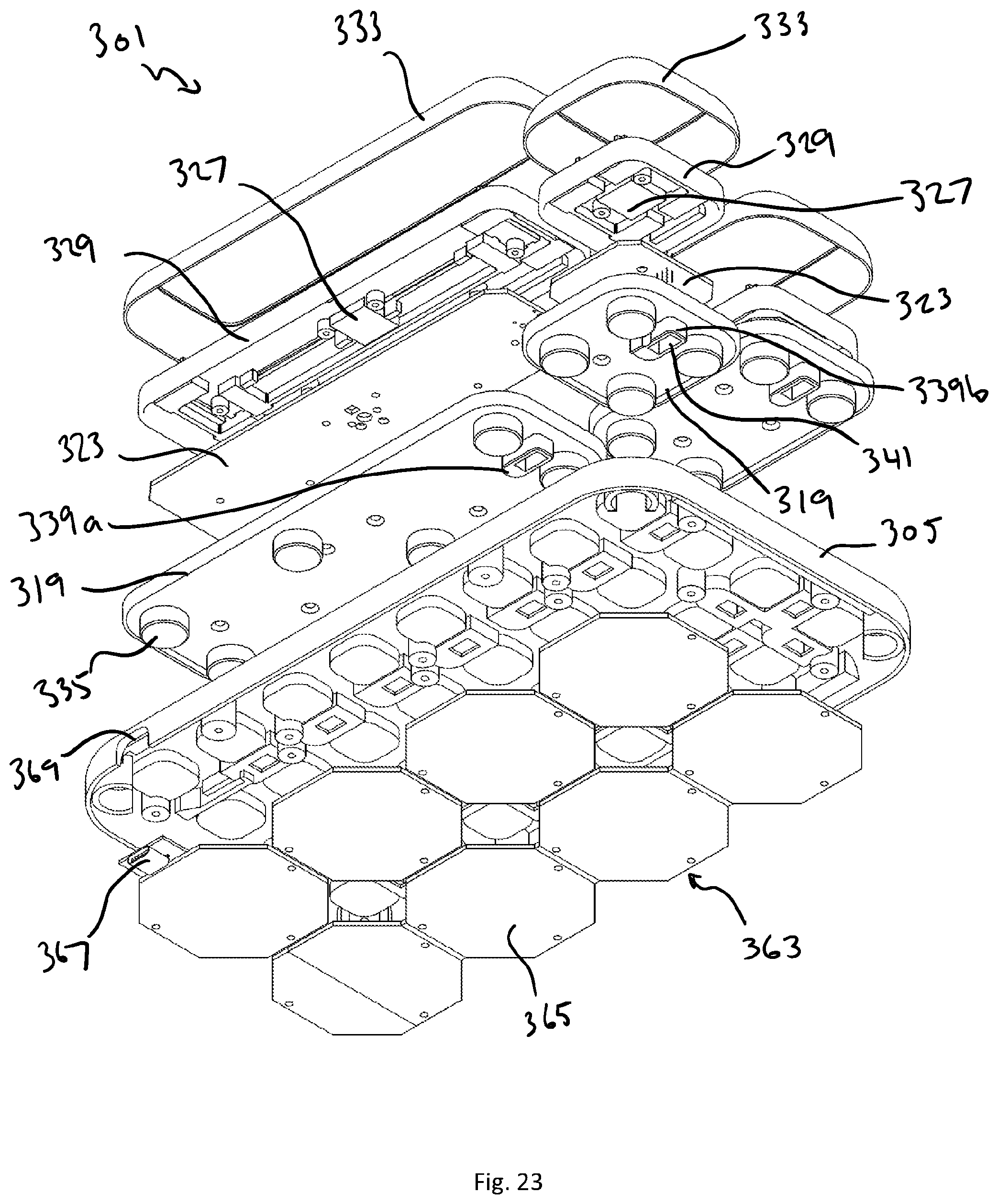 Patent US12105893 Figure 15 – Reconfigurable keyboard