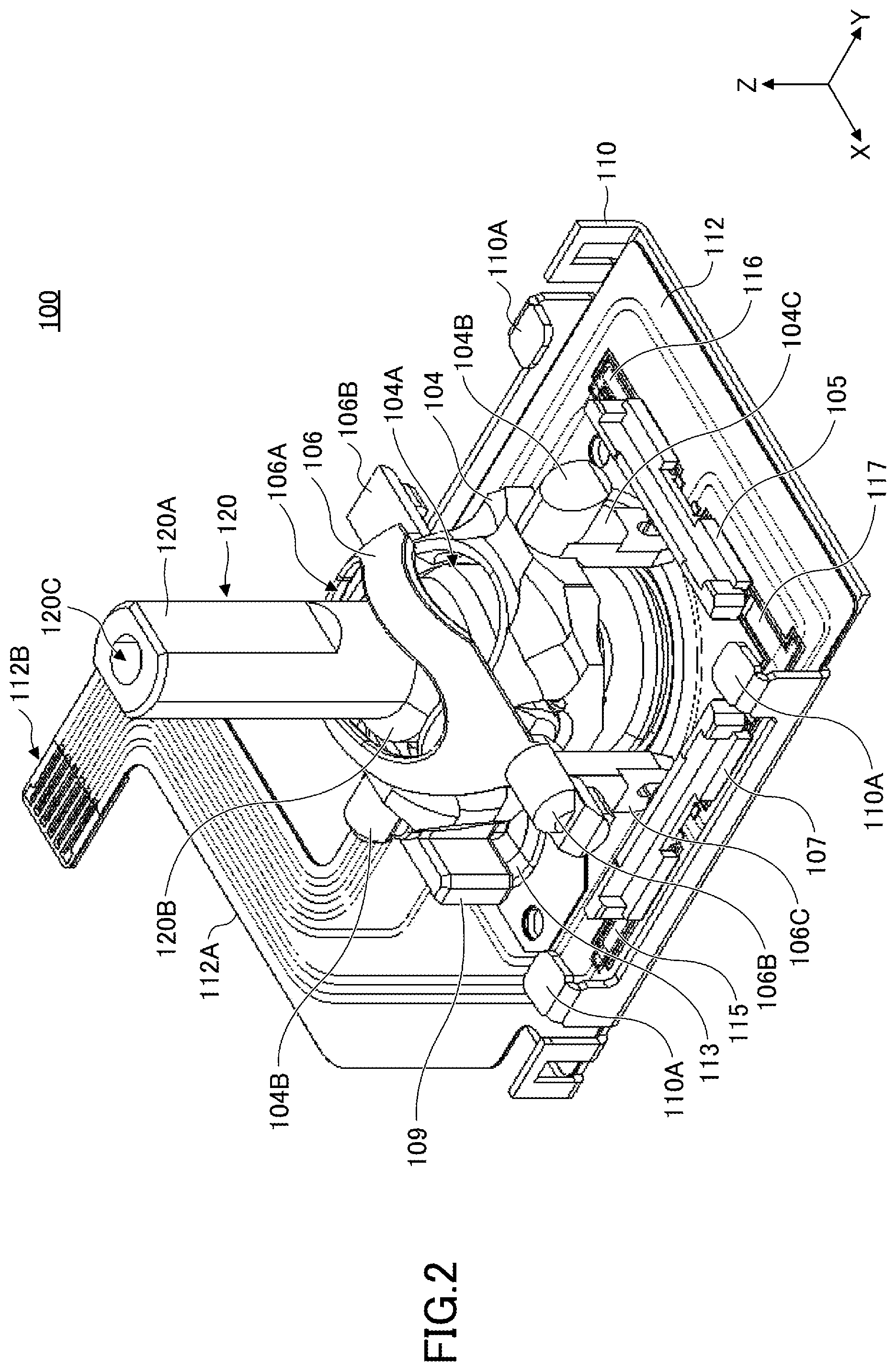 Patent US12105895 Figure 2 – Operating device using variable resistor