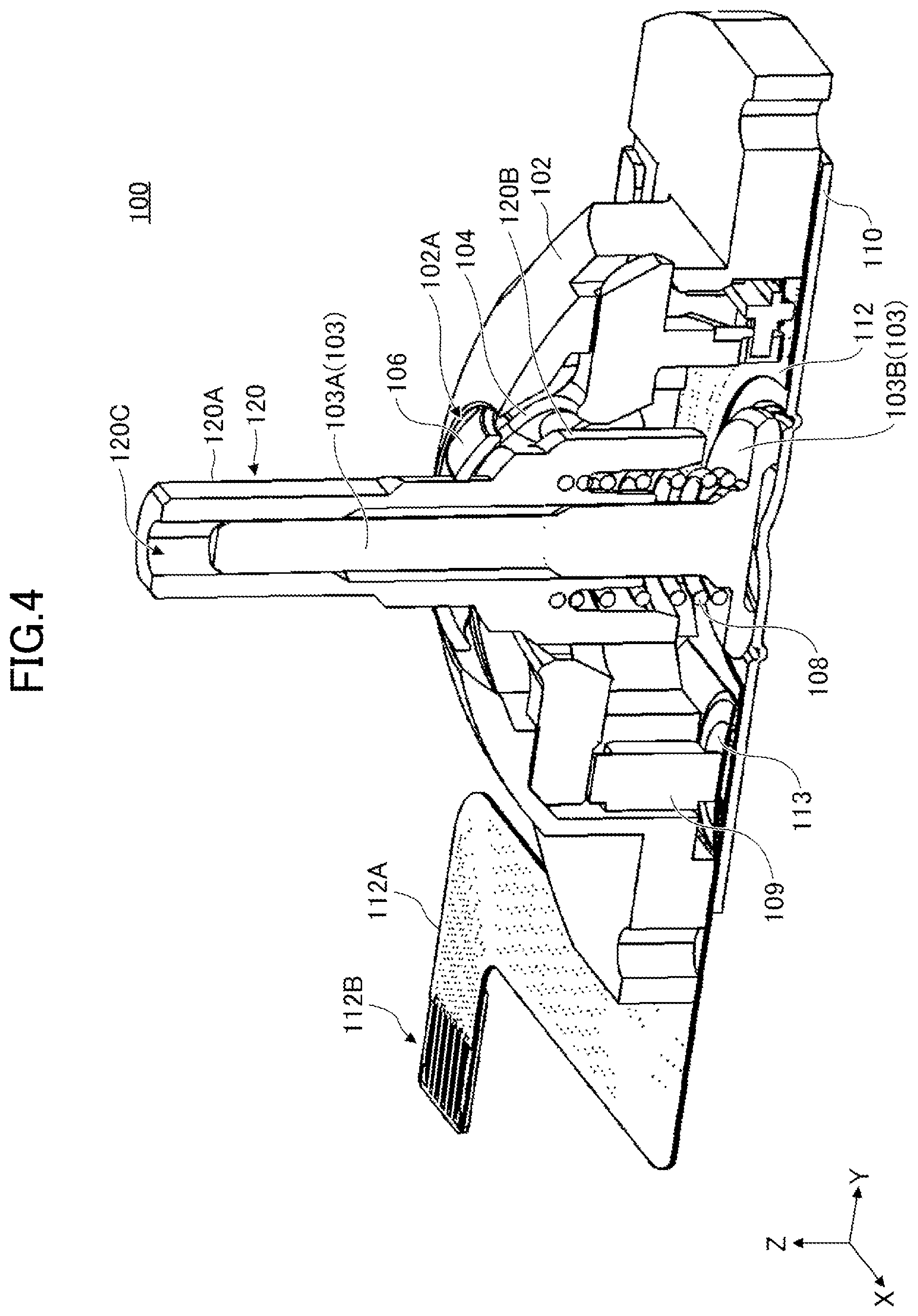 Patent US12105895 Figure 4 – Operating device using variable resistor