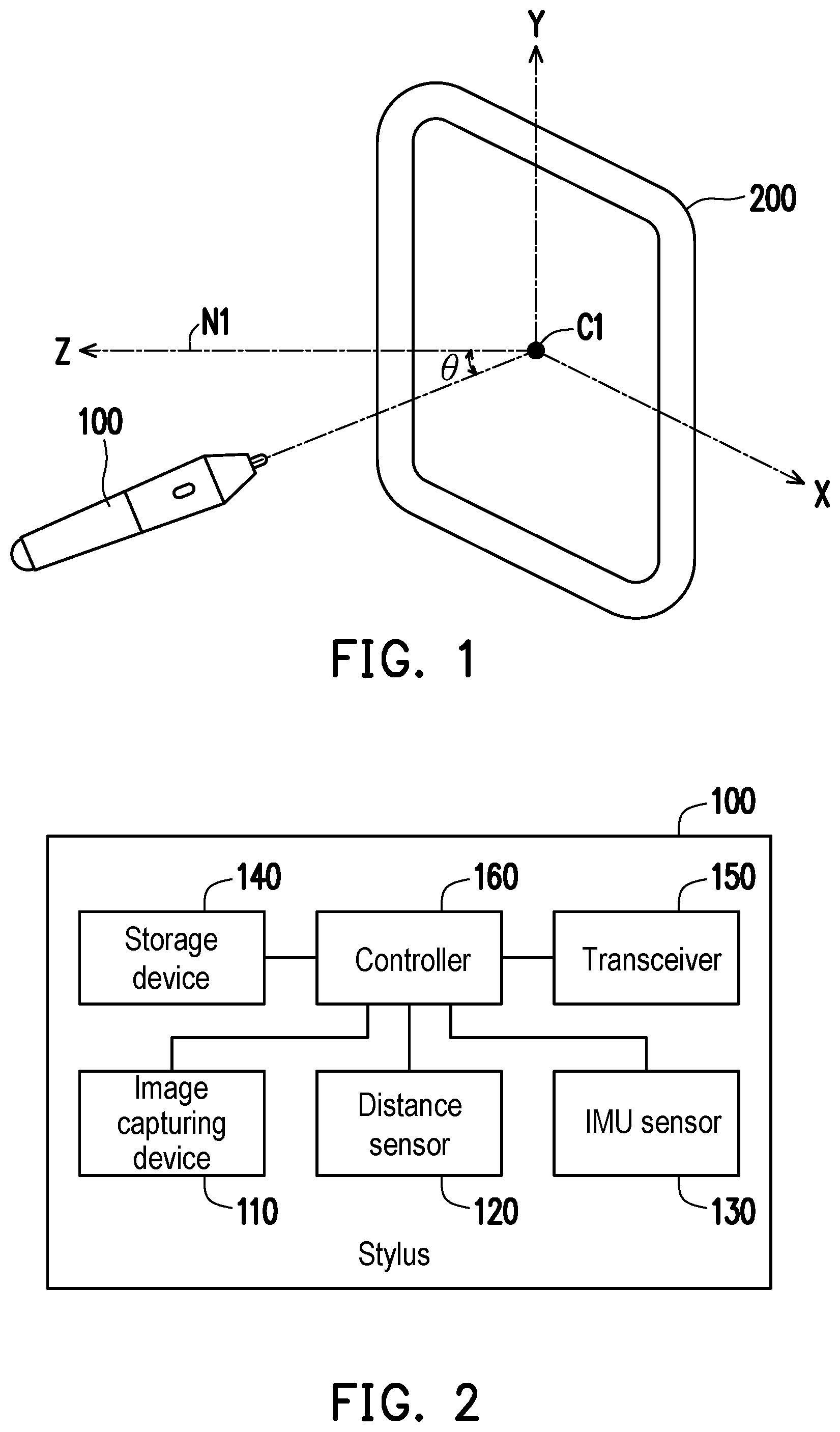 Patent US12105899 Figure 1 – Method for estimating stylus position and stylus