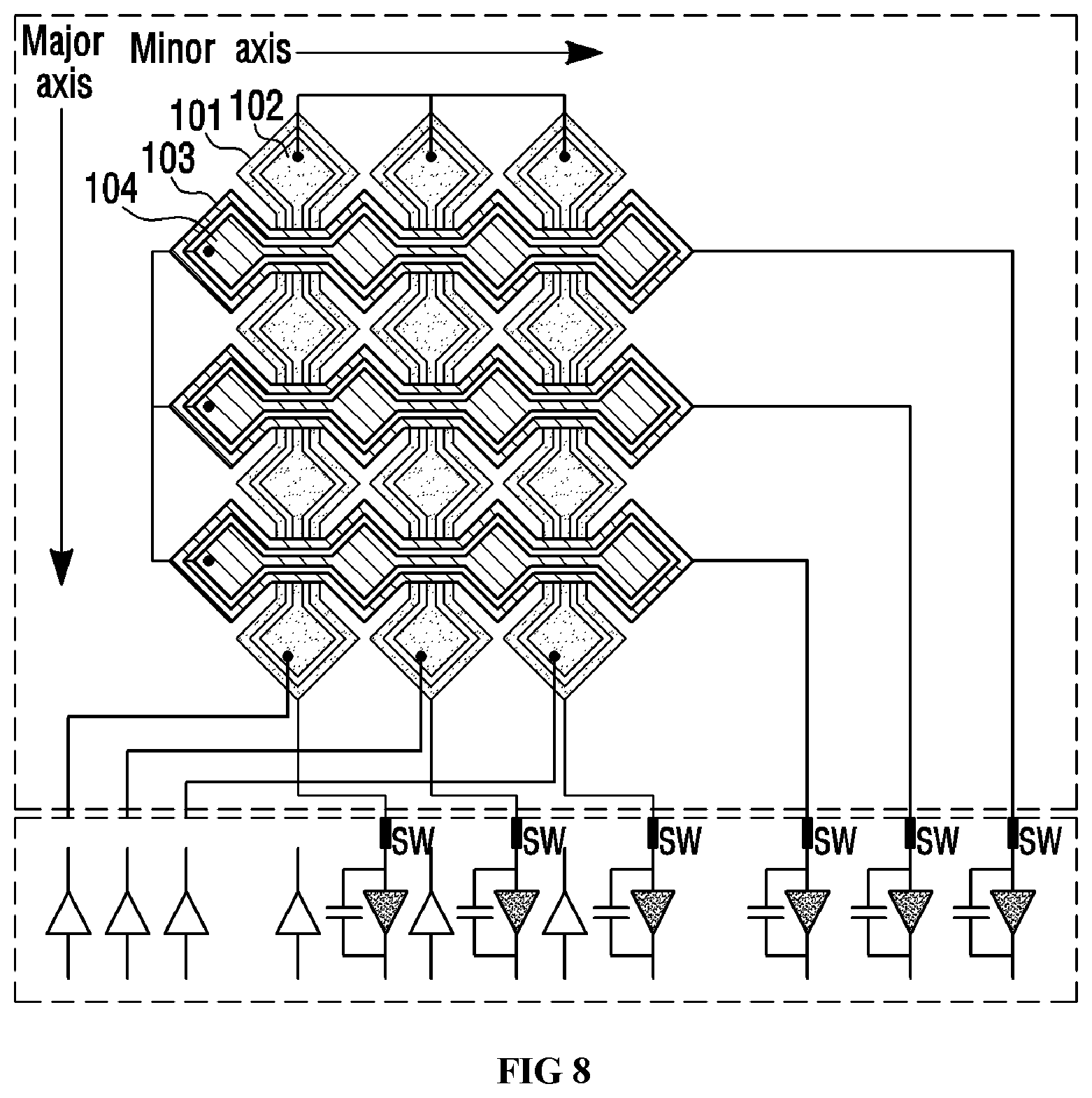 Patent US12105900 Figure 8 – Touch input device