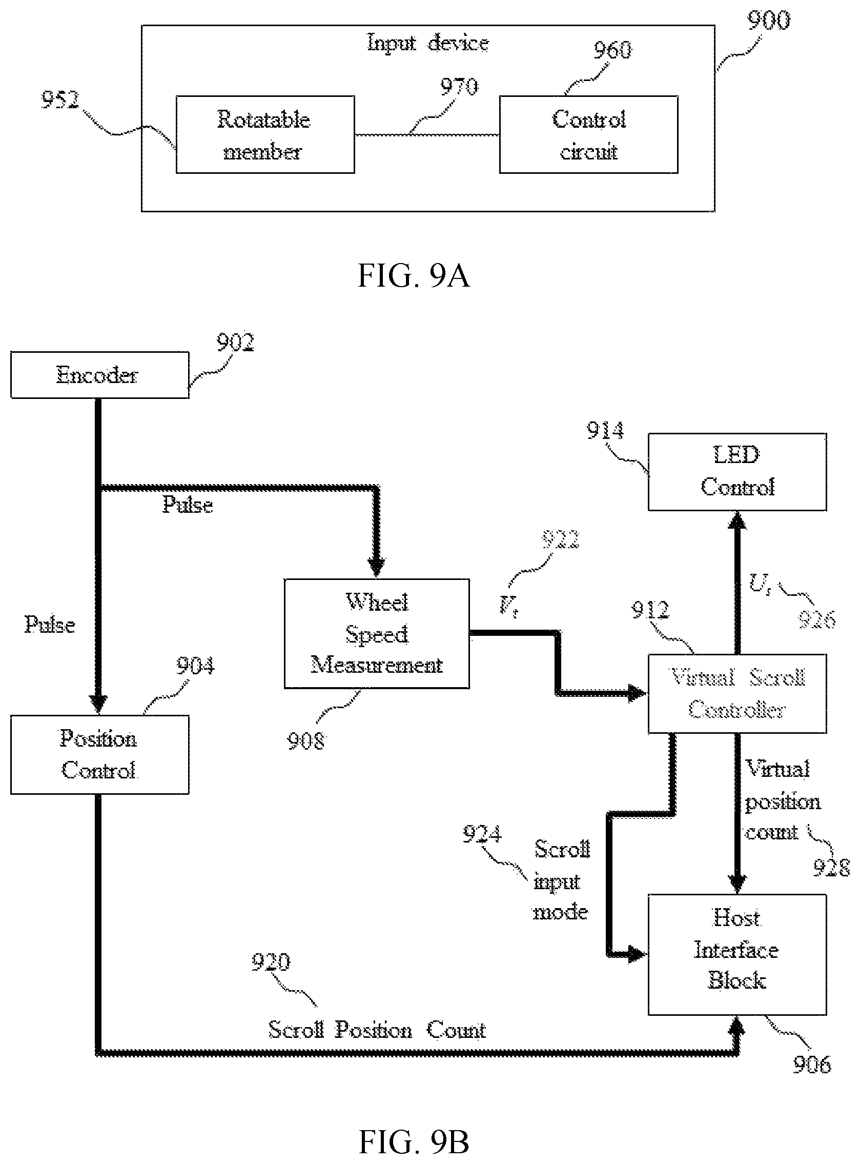 Patent US12105901 Figure 12 – Input device and a method for providing a scrolling input to a computing device