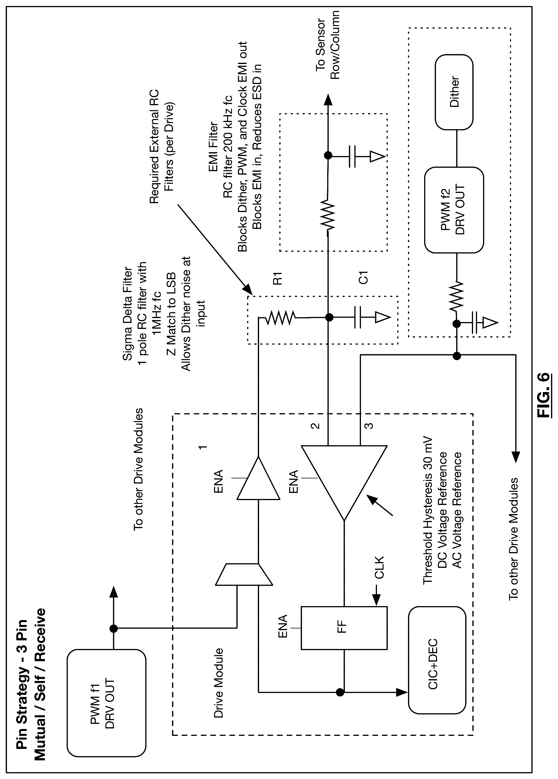 Patent US12105906 Figure 9 – Analog front end channel driver circuit