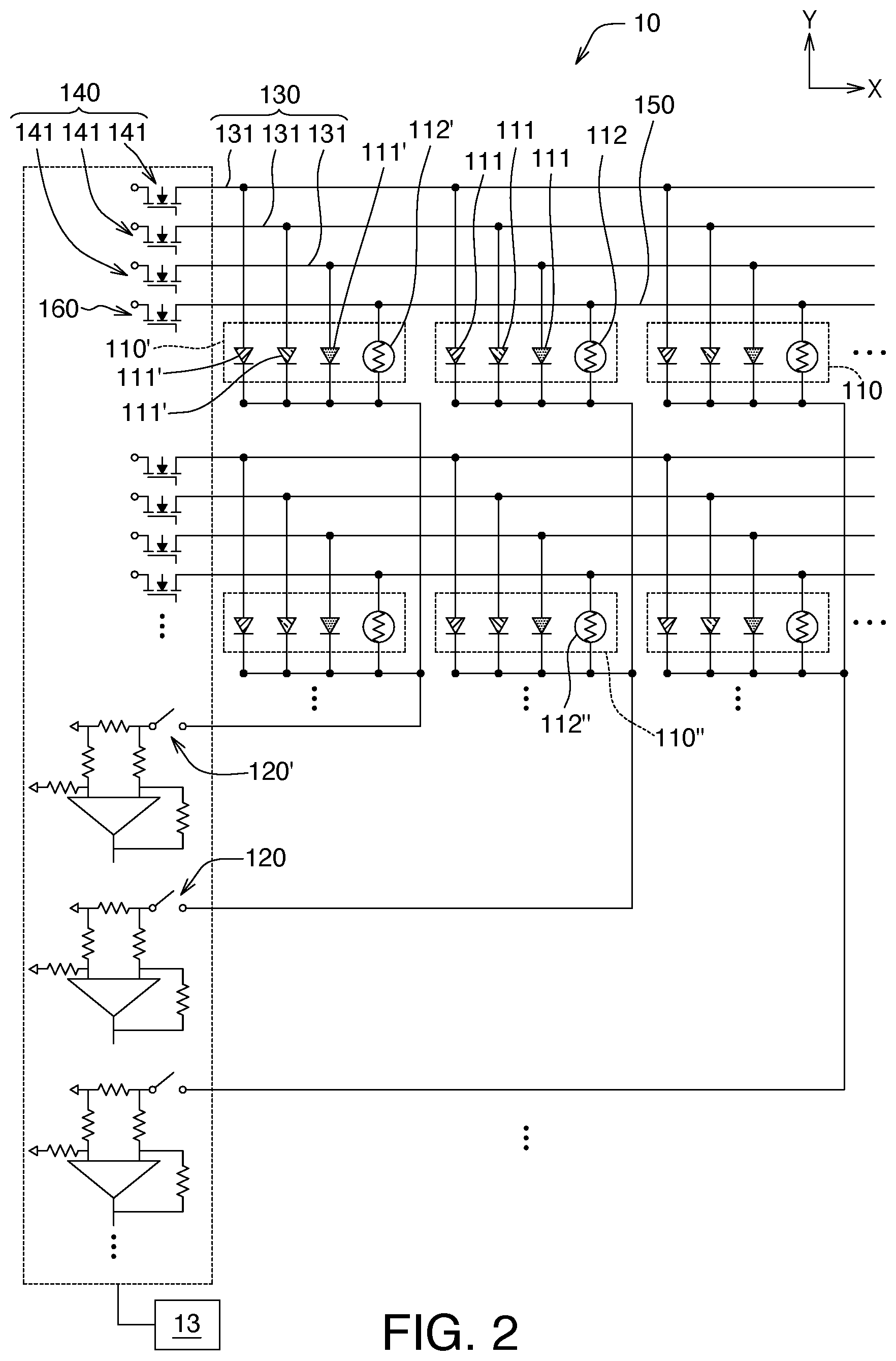 Patent US12105914 Figure 2 – Touch display device