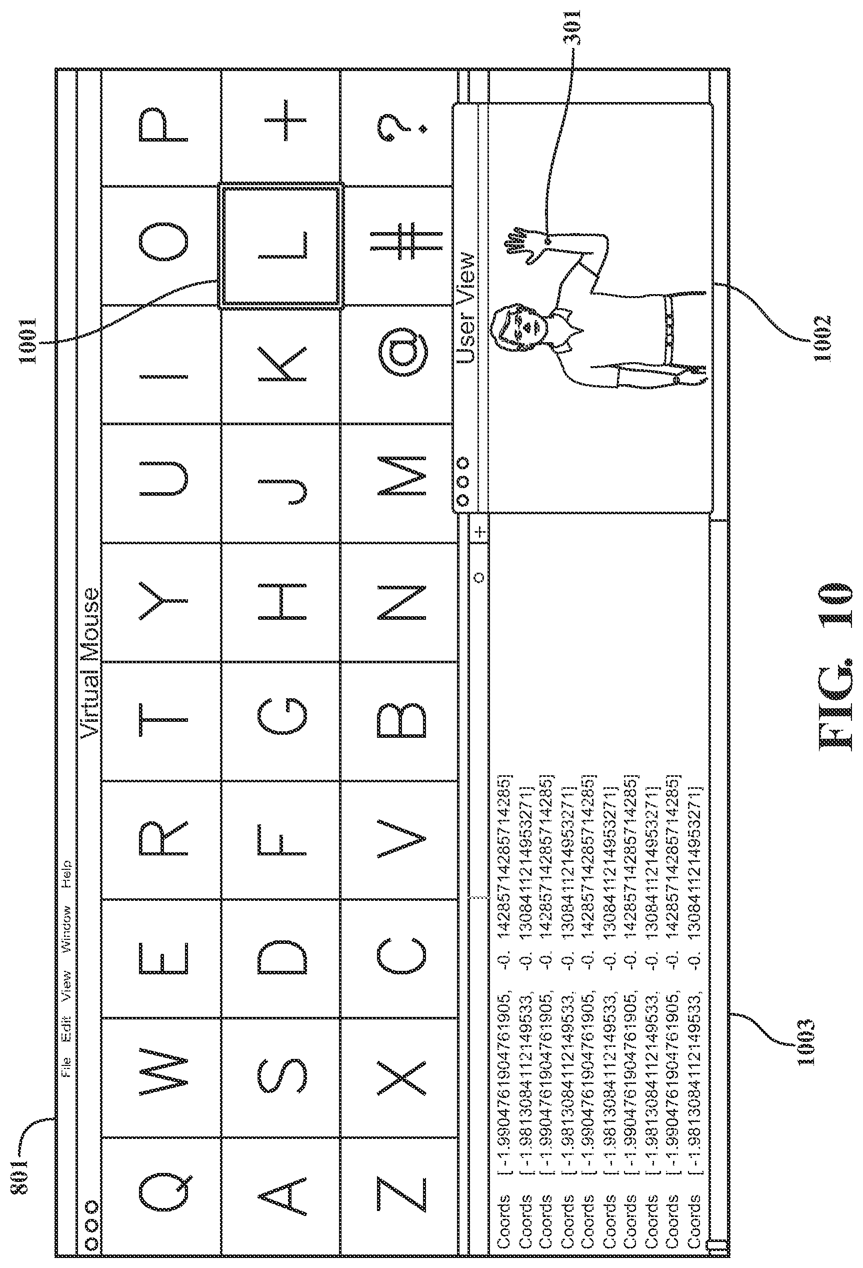 Patent US12105916 Figure 10 – Systems and methods for providing on-screen virtual keyboards