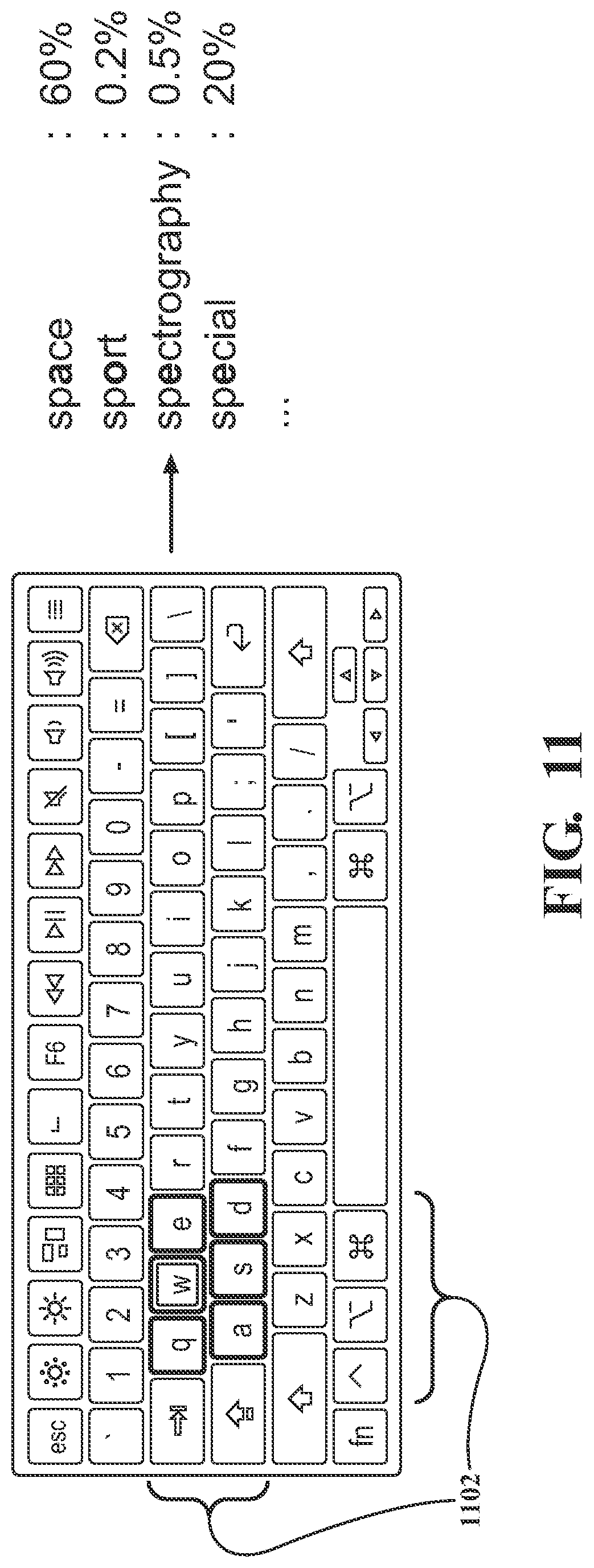 Patent US12105916 Figure 11 – Systems and methods for providing on-screen virtual keyboards