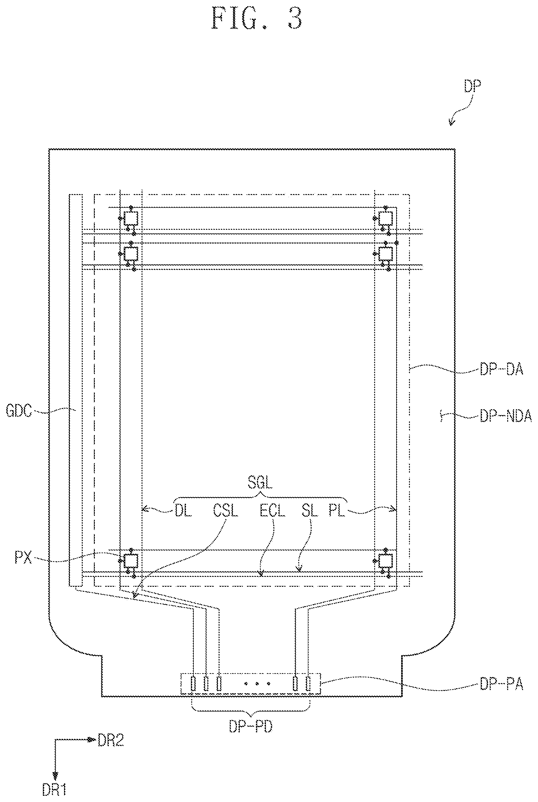 Patent US12105918 Figure 4 – Display device and method of manufacturing display device