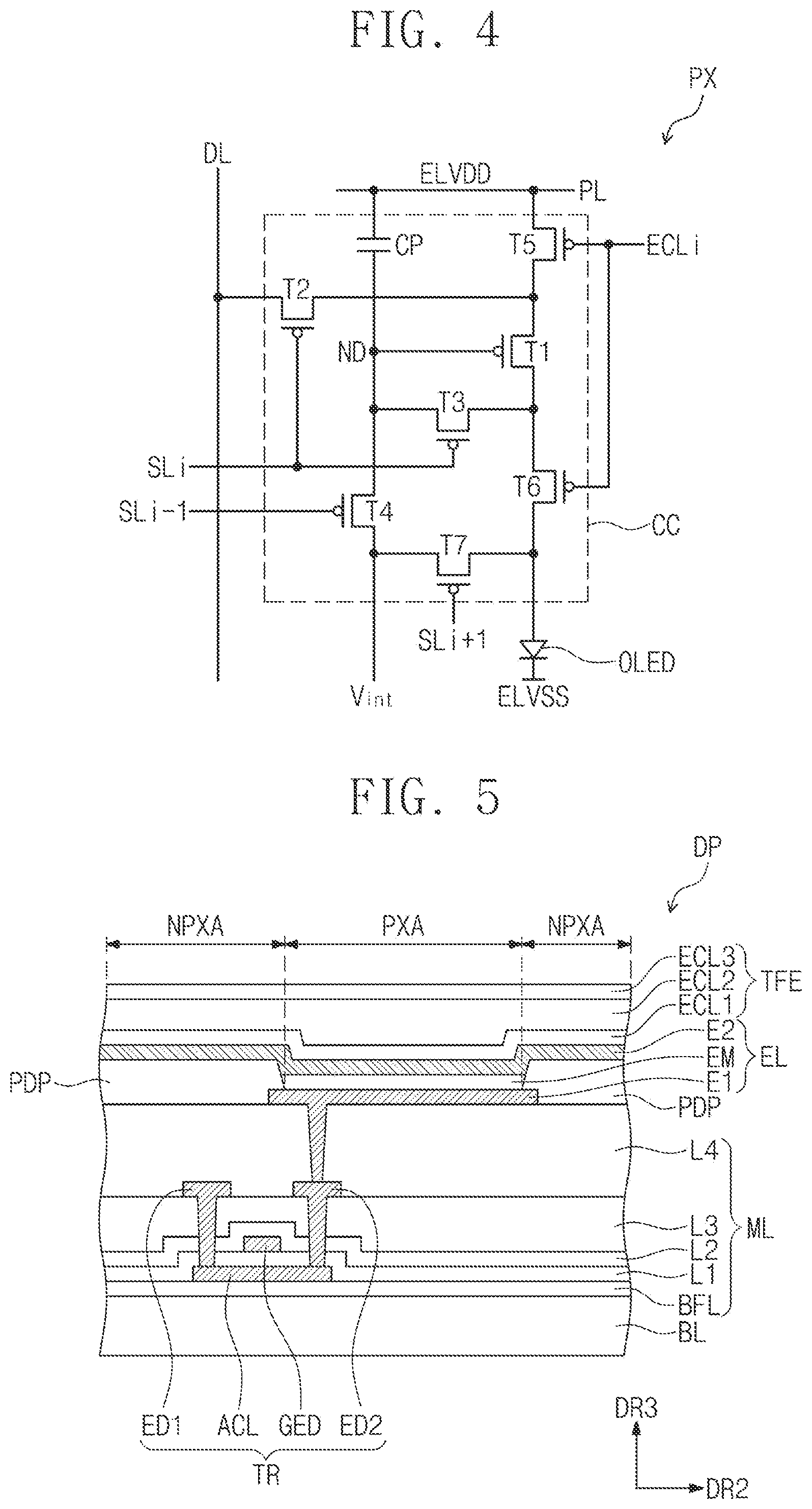 Patent US12105918 Figure 5 – Display device and method of manufacturing display device