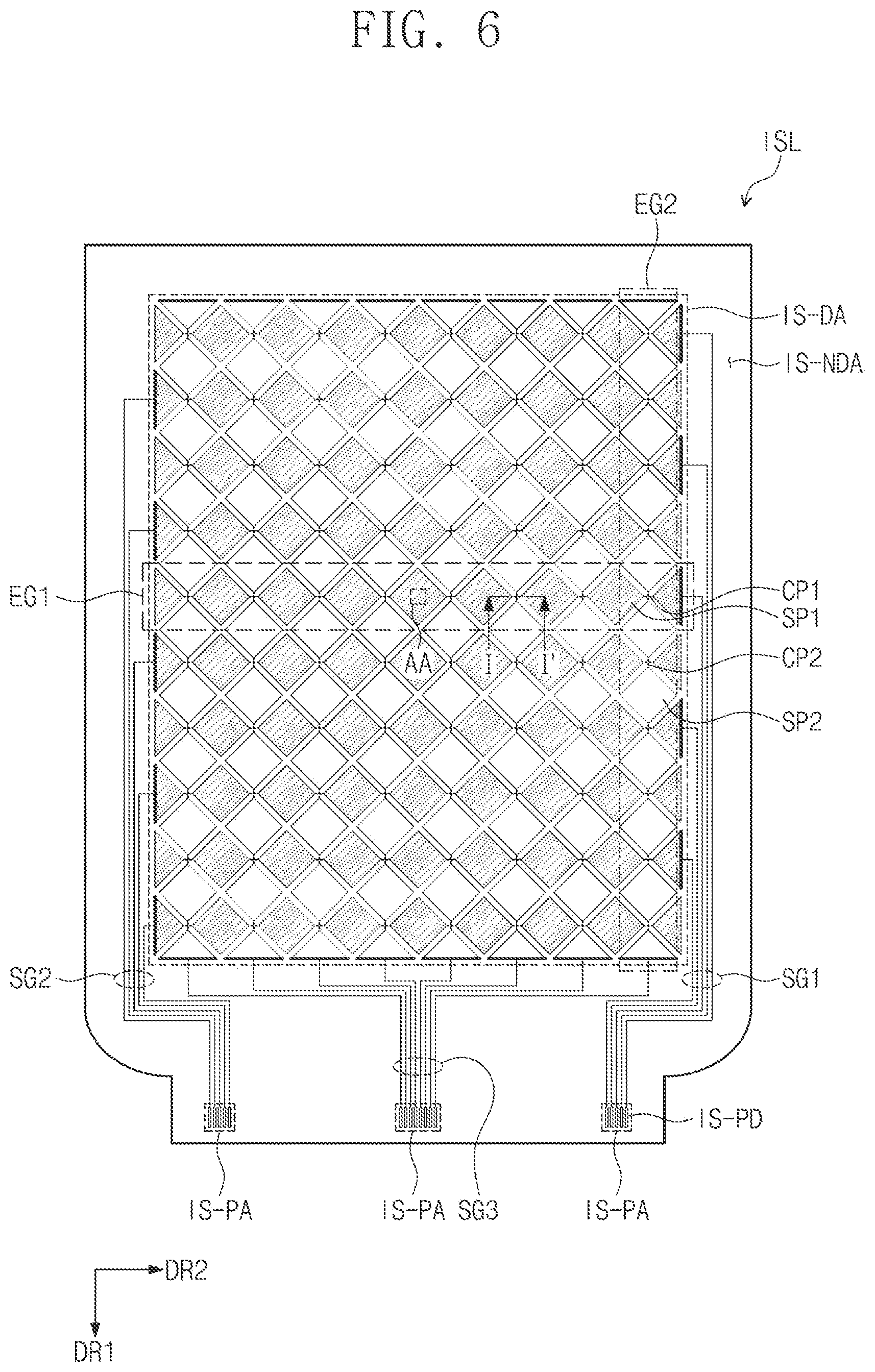 Patent US12105918 Figure 6 – Display device and method of manufacturing display device