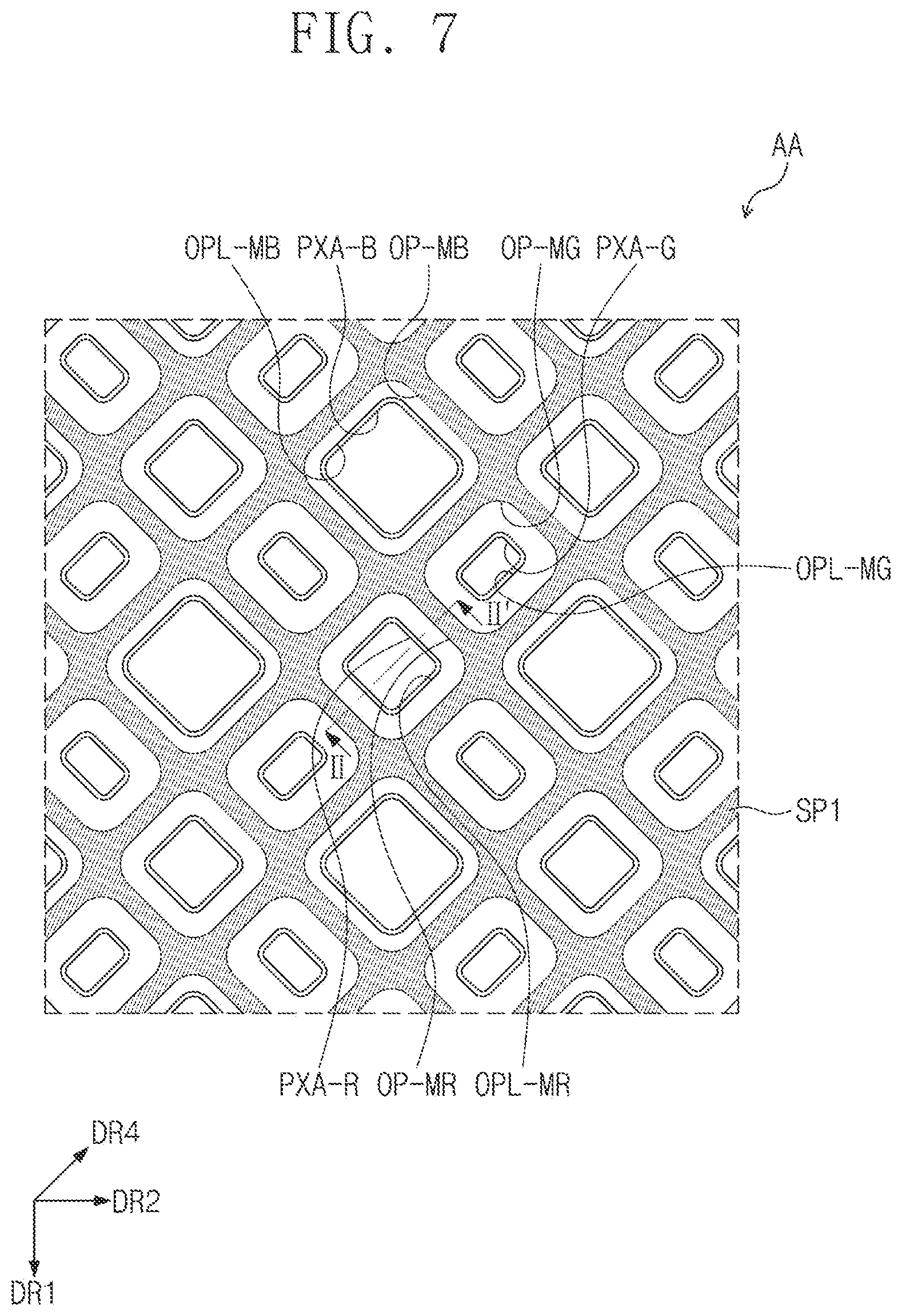 Patent US12105918 Figure 7 – Display device and method of manufacturing display device