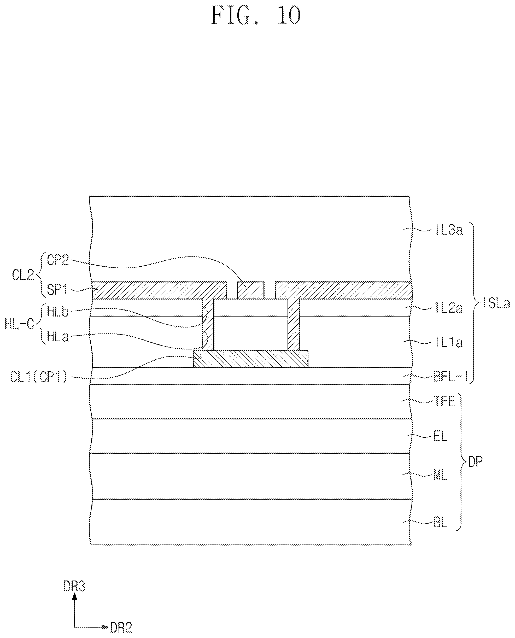 Patent US12105918 Figure 10 – Display device and method of manufacturing display device