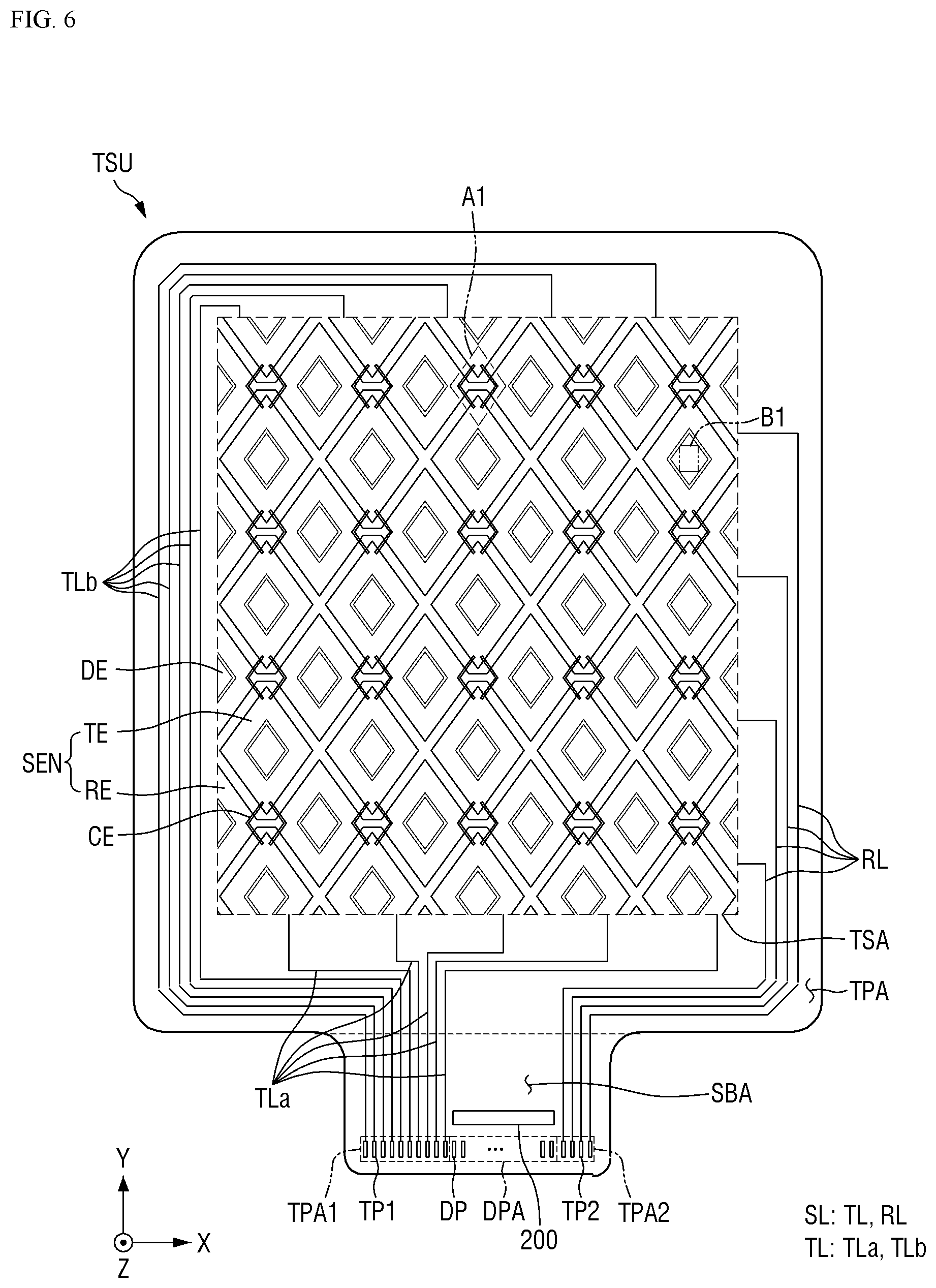 Patent US12105920 Figure 6 – Display device and touch input system including the same