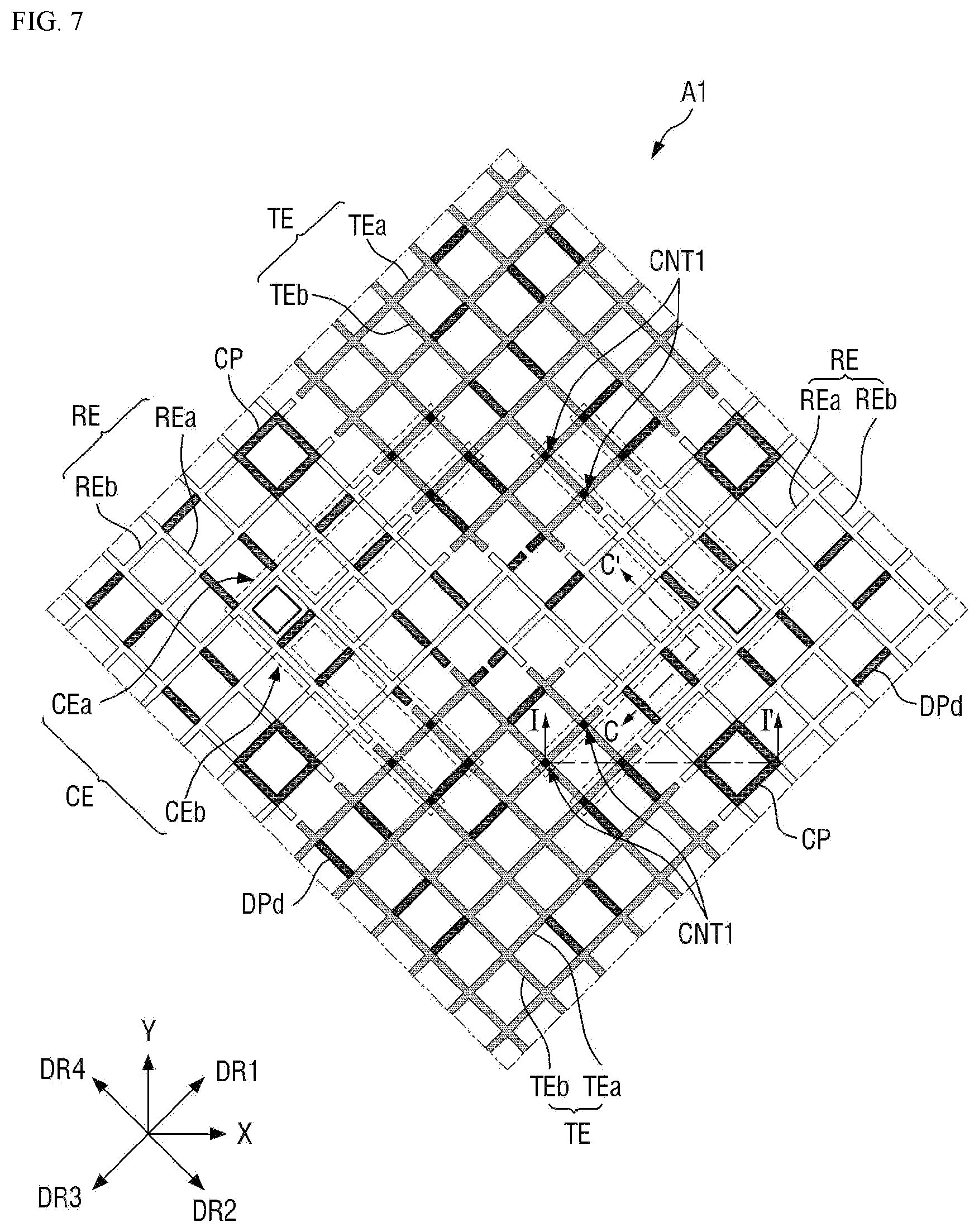 Patent US12105920 Figure 7 – Display device and touch input system including the same