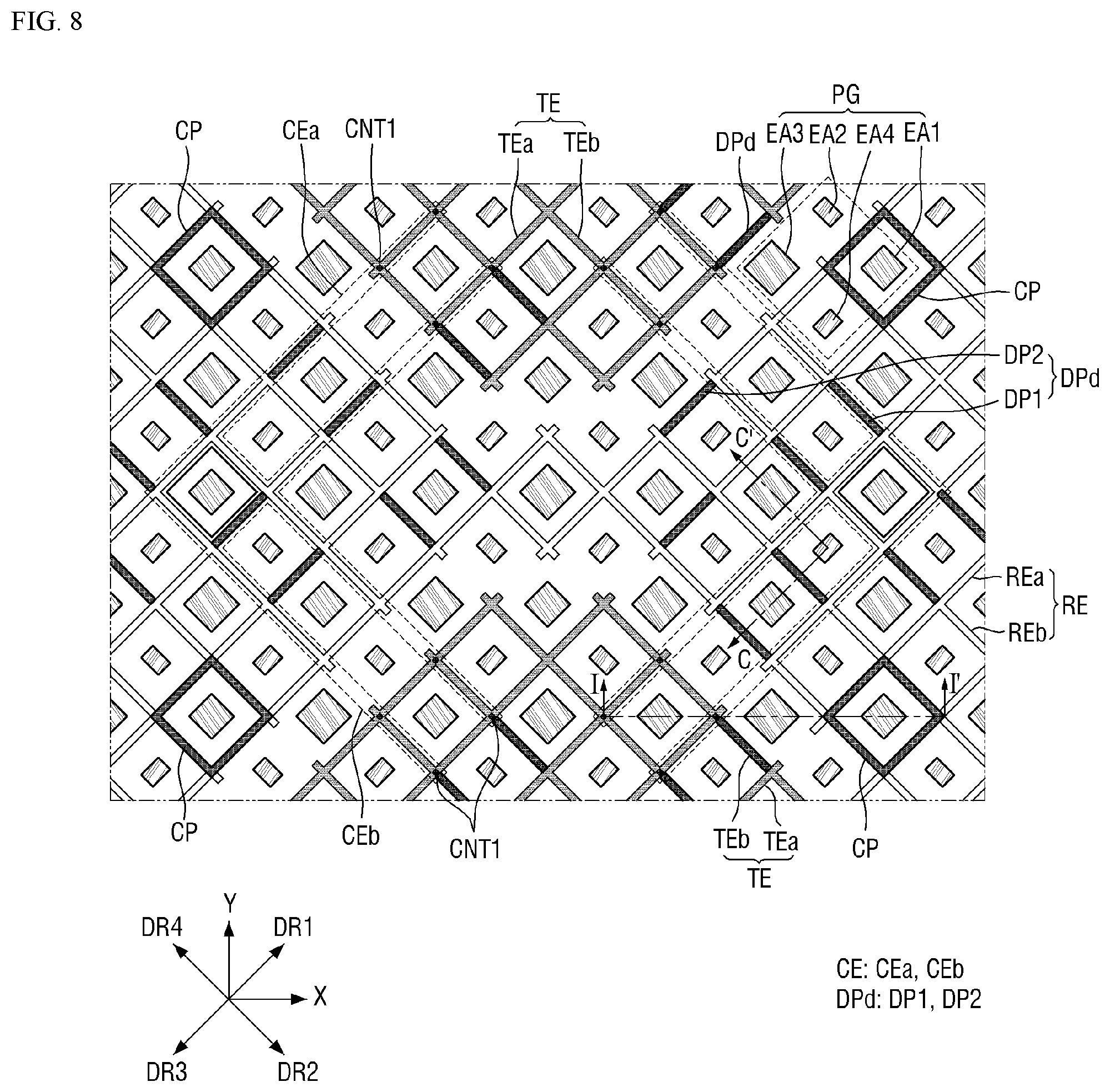Patent US12105920 Figure 8 – Display device and touch input system including the same