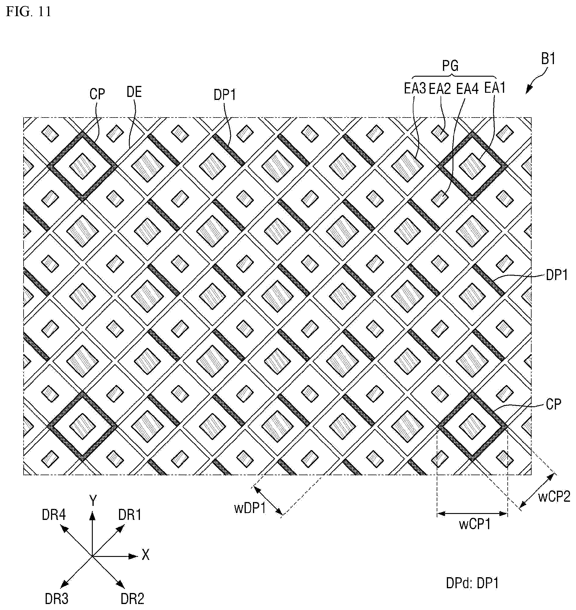 Patent US12105920 Figure 11 – Display device and touch input system including the same