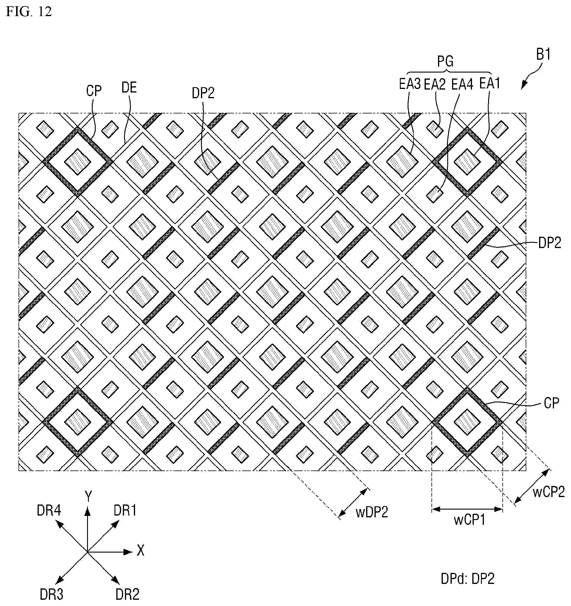 Patent US12105920 Figure 12 – Display device and touch input system including the same