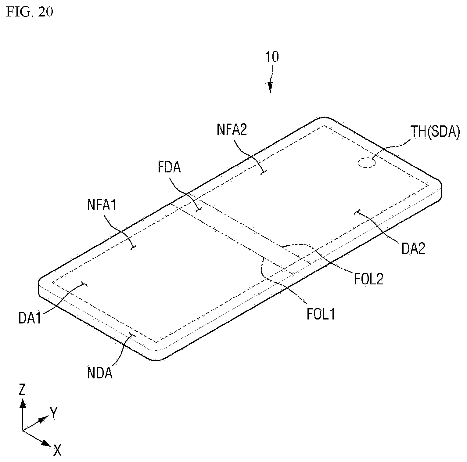Patent US12105920 Figure 20 – Display device and touch input system including the same