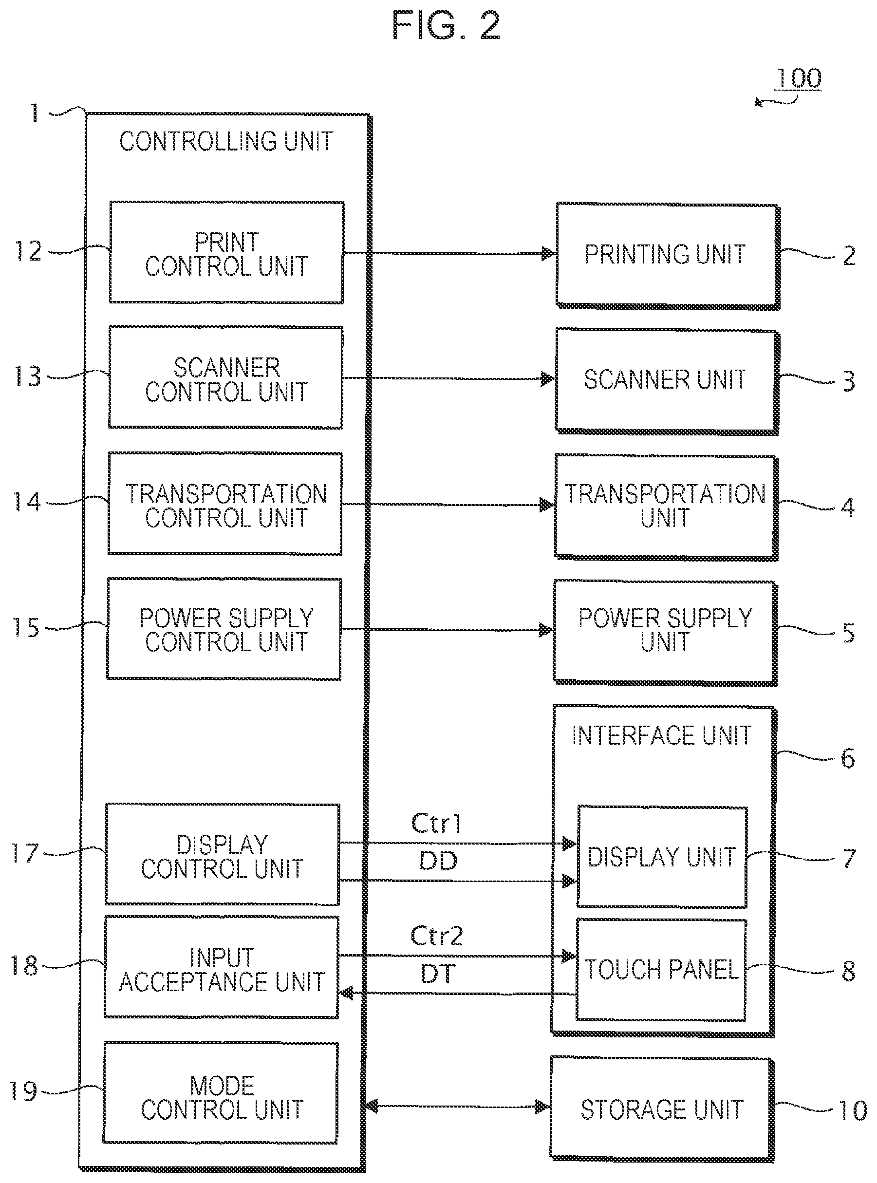 Patent US12105921 Figure 2 – Image forming apparatus, jig used for operating image forming apparatus, and electronic device