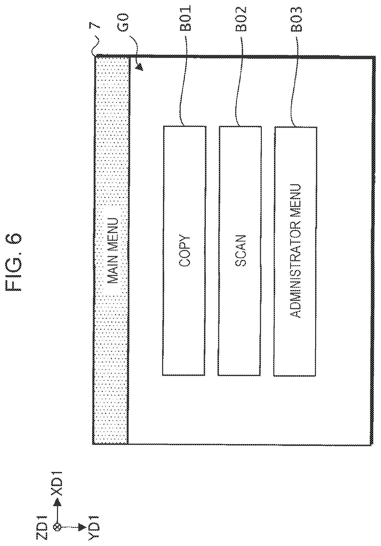 Patent US12105921 Figure 6 – Image forming apparatus, jig used for operating image forming apparatus, and electronic device