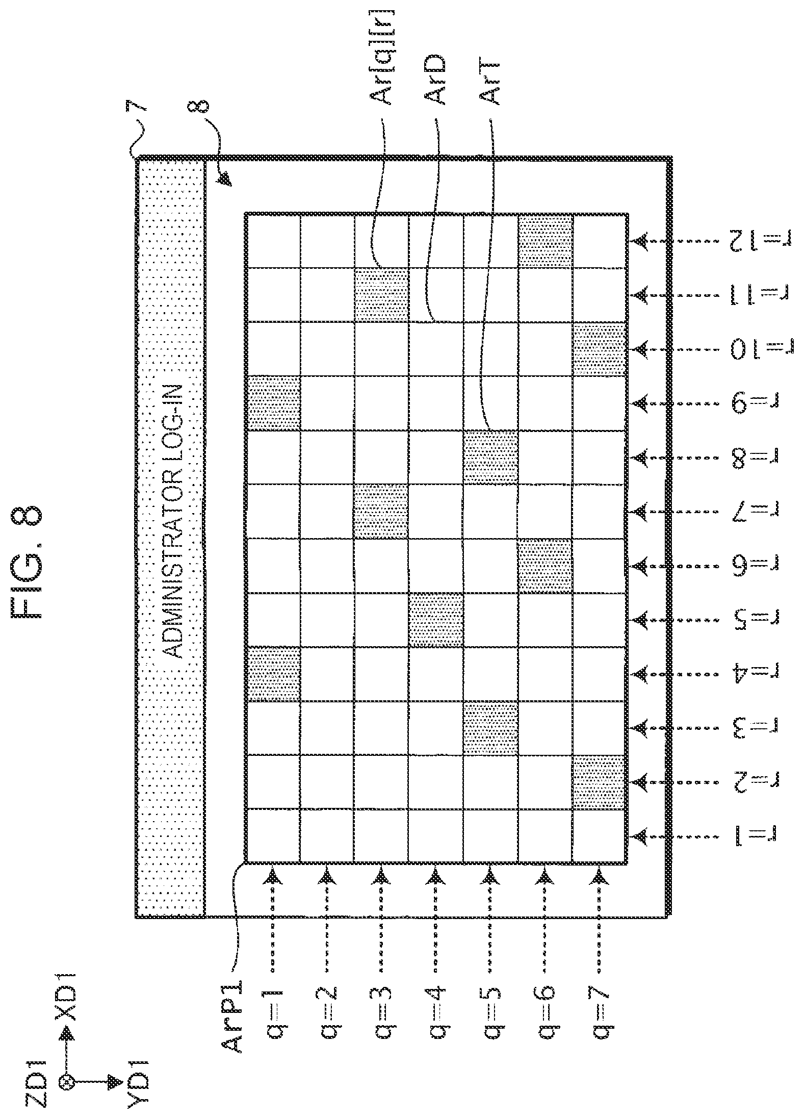 Patent US12105921 Figure 8 – Image forming apparatus, jig used for operating image forming apparatus, and electronic device