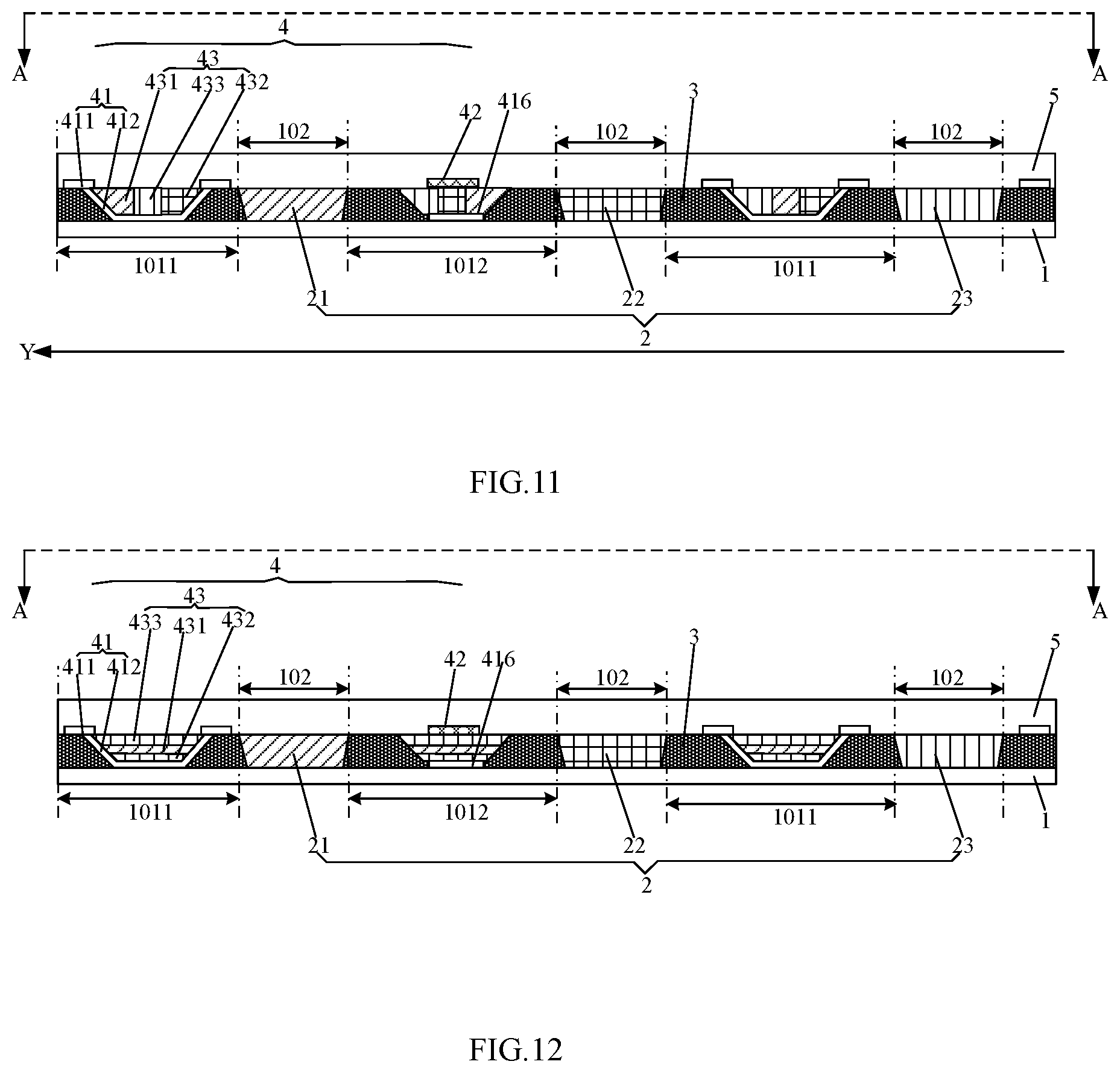 Patent US12105922 Figure 6 – Touch panel, manufacturing method thereof and display panel
