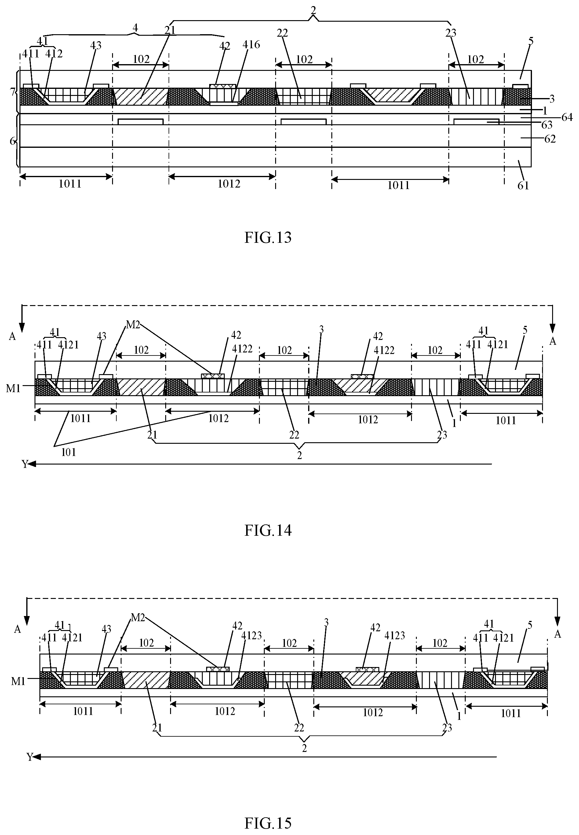 Patent US12105922 Figure 7 – Touch panel, manufacturing method thereof and display panel