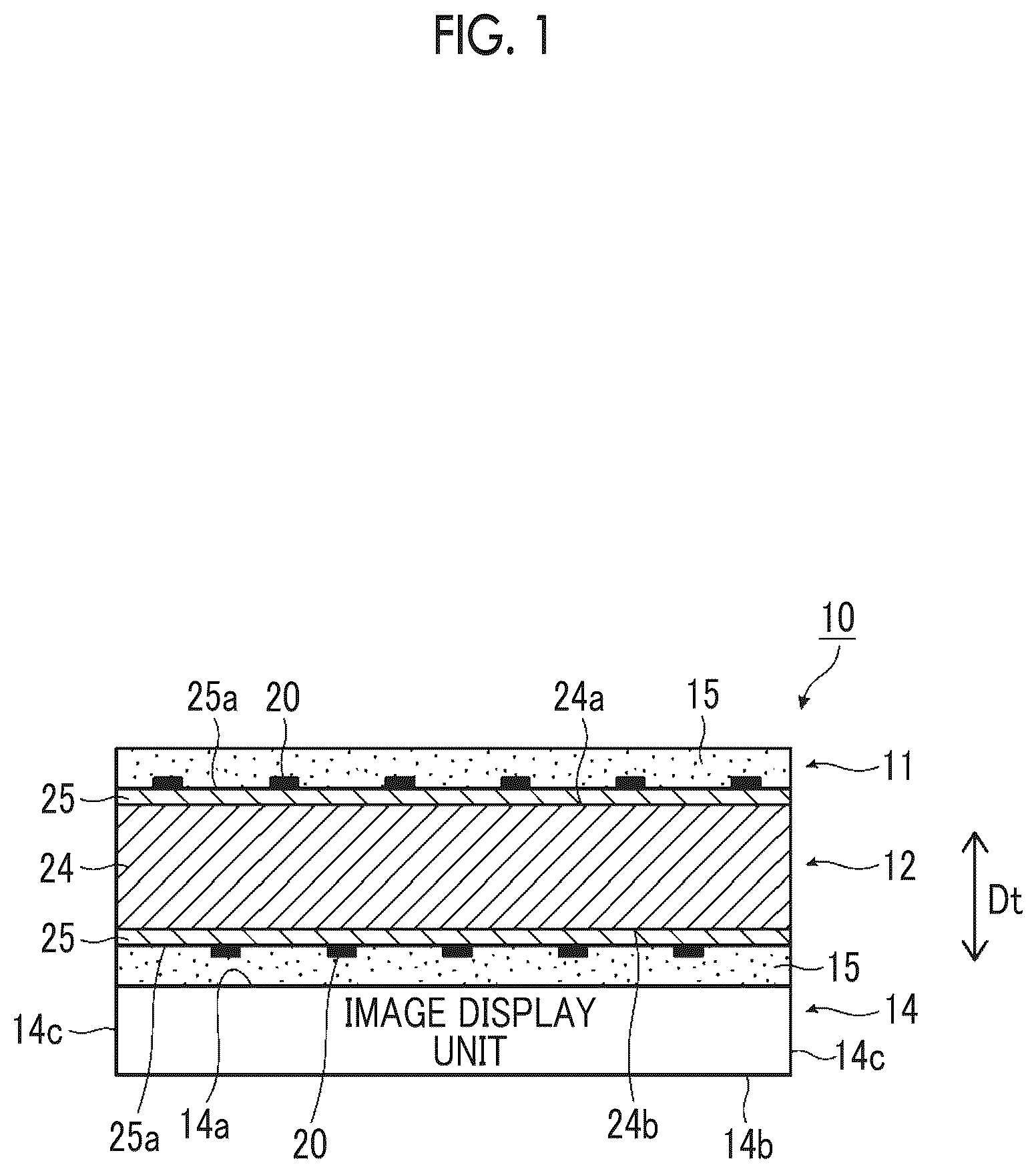 Patent US12105923 Figure 1 – Touch sensor