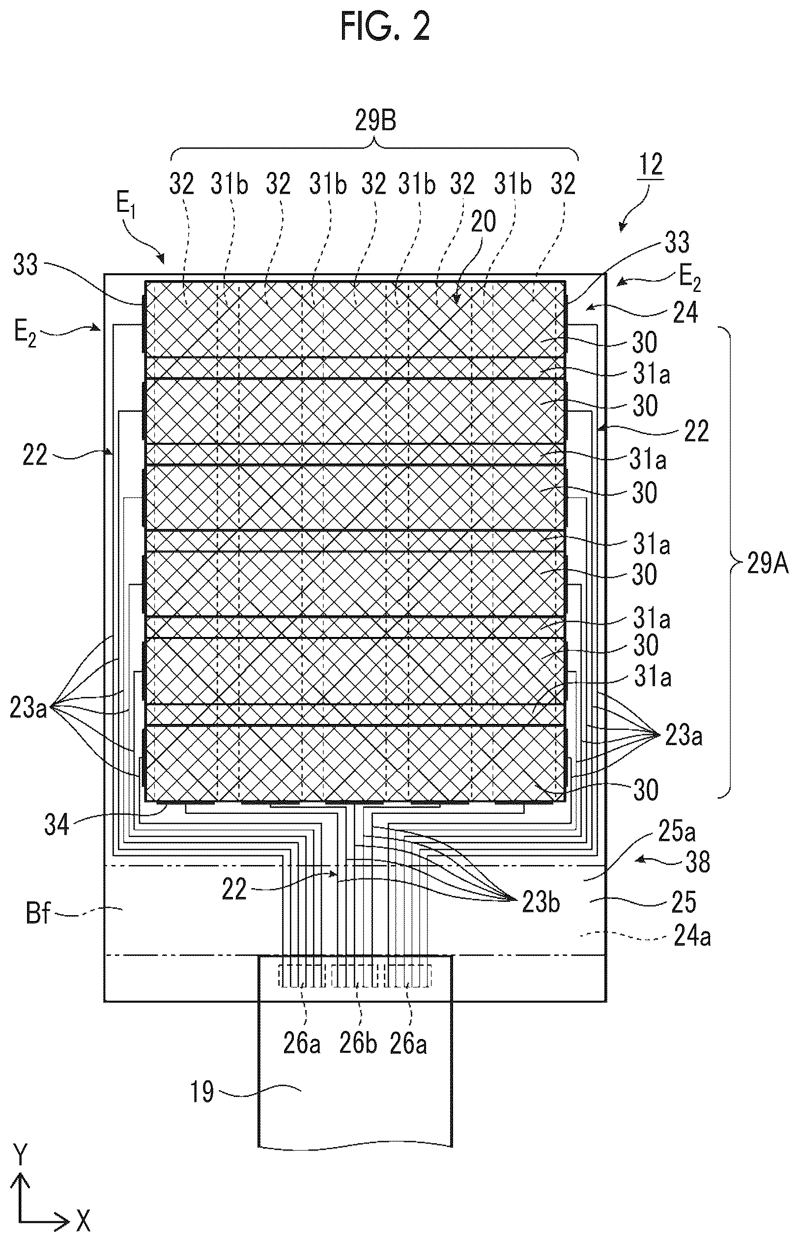 Patent US12105923 Figure 2 – Touch sensor