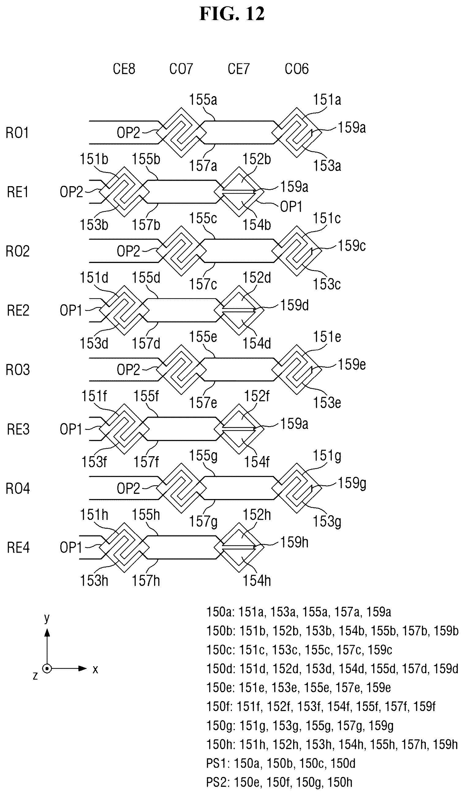 Patent US12105925 Figure 11 – Touch sensor and display device